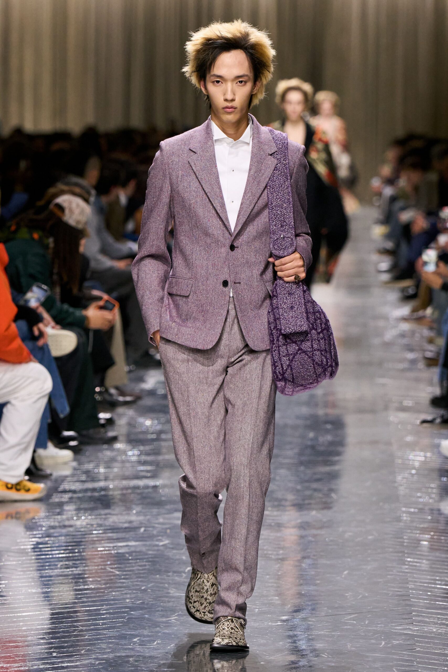 purple cotton bag