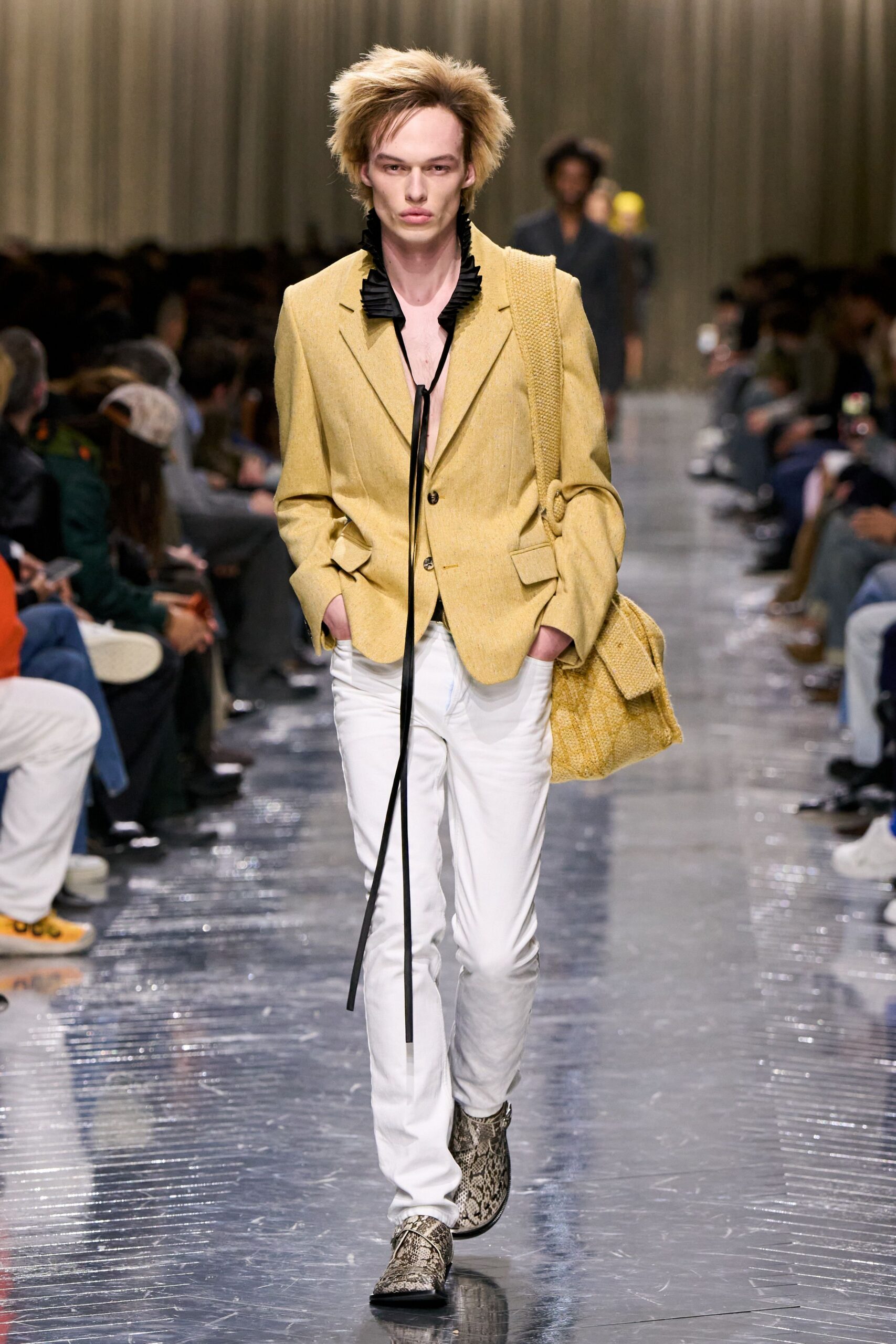 white cotton slim pants