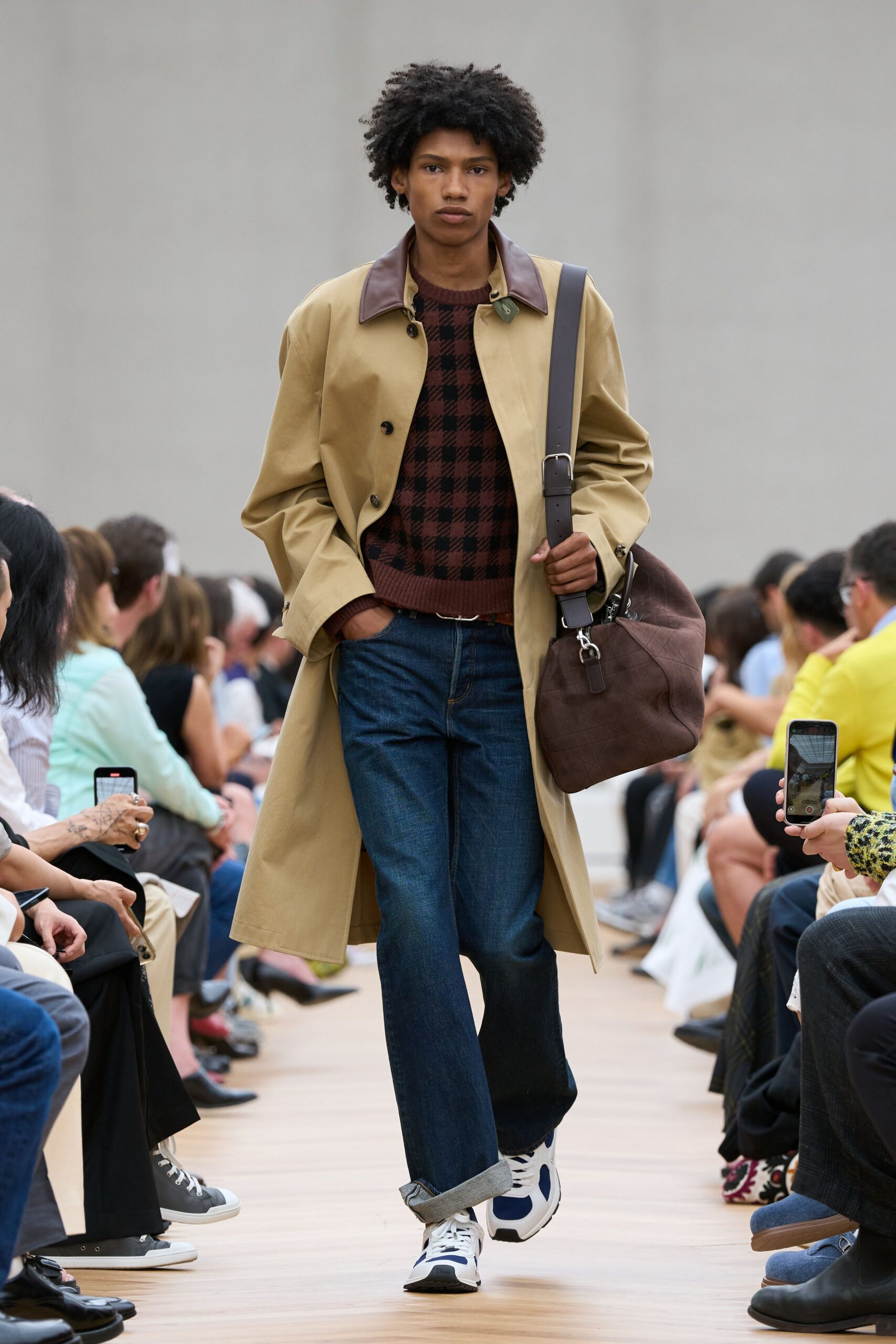 blue denim relaxed straight-leg jeans