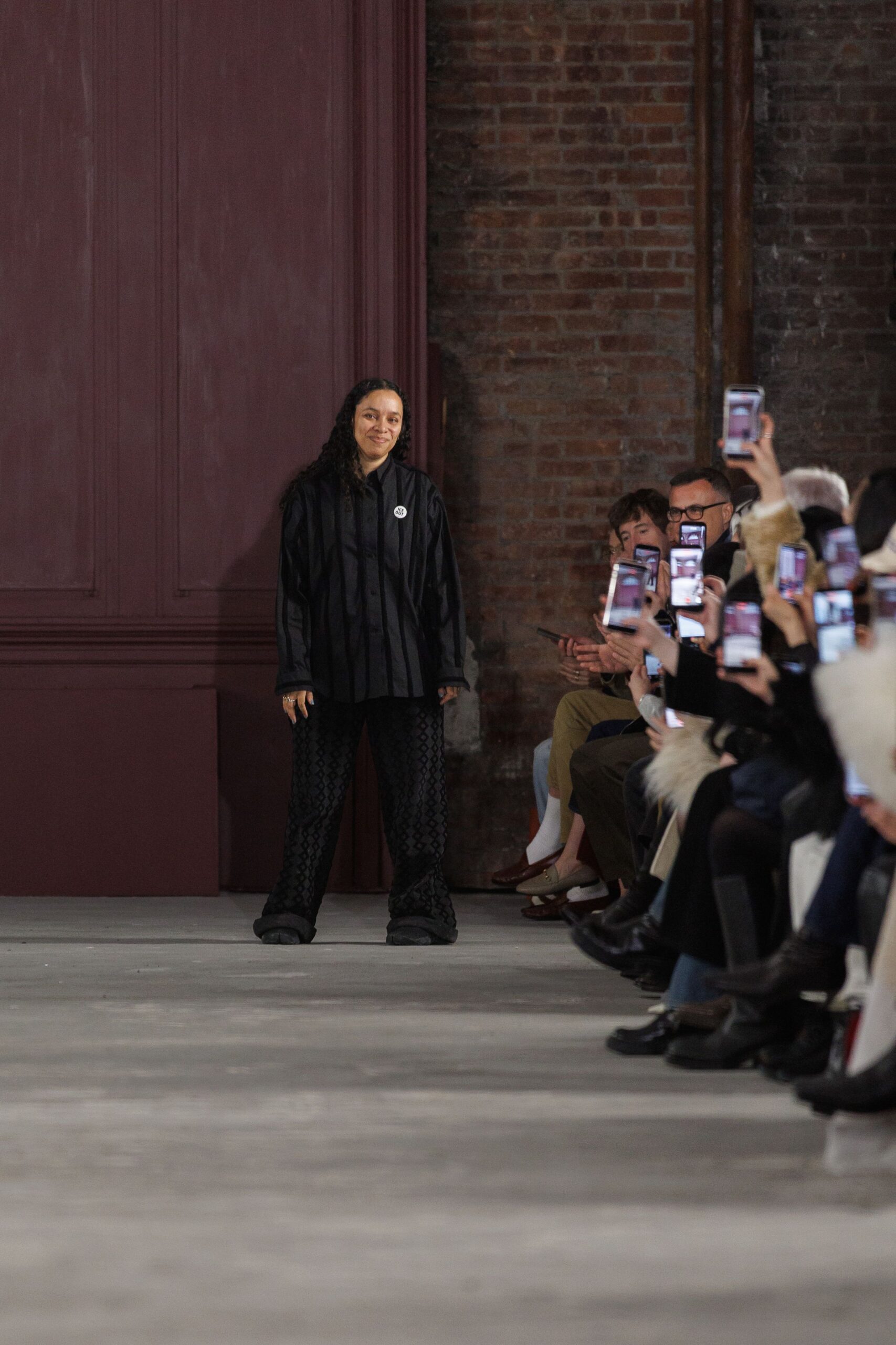 black relaxed jacket and pants