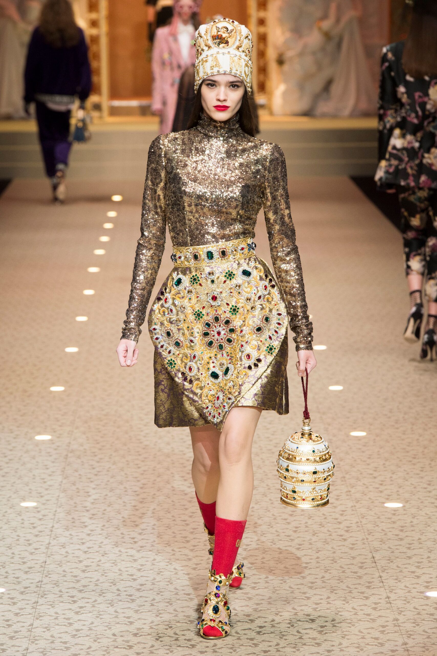 gold sequin embellished dress