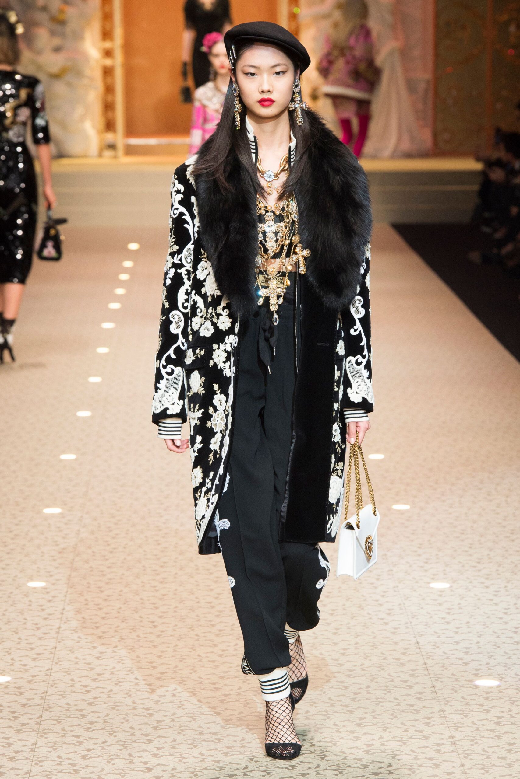 black velvet embroidered coat