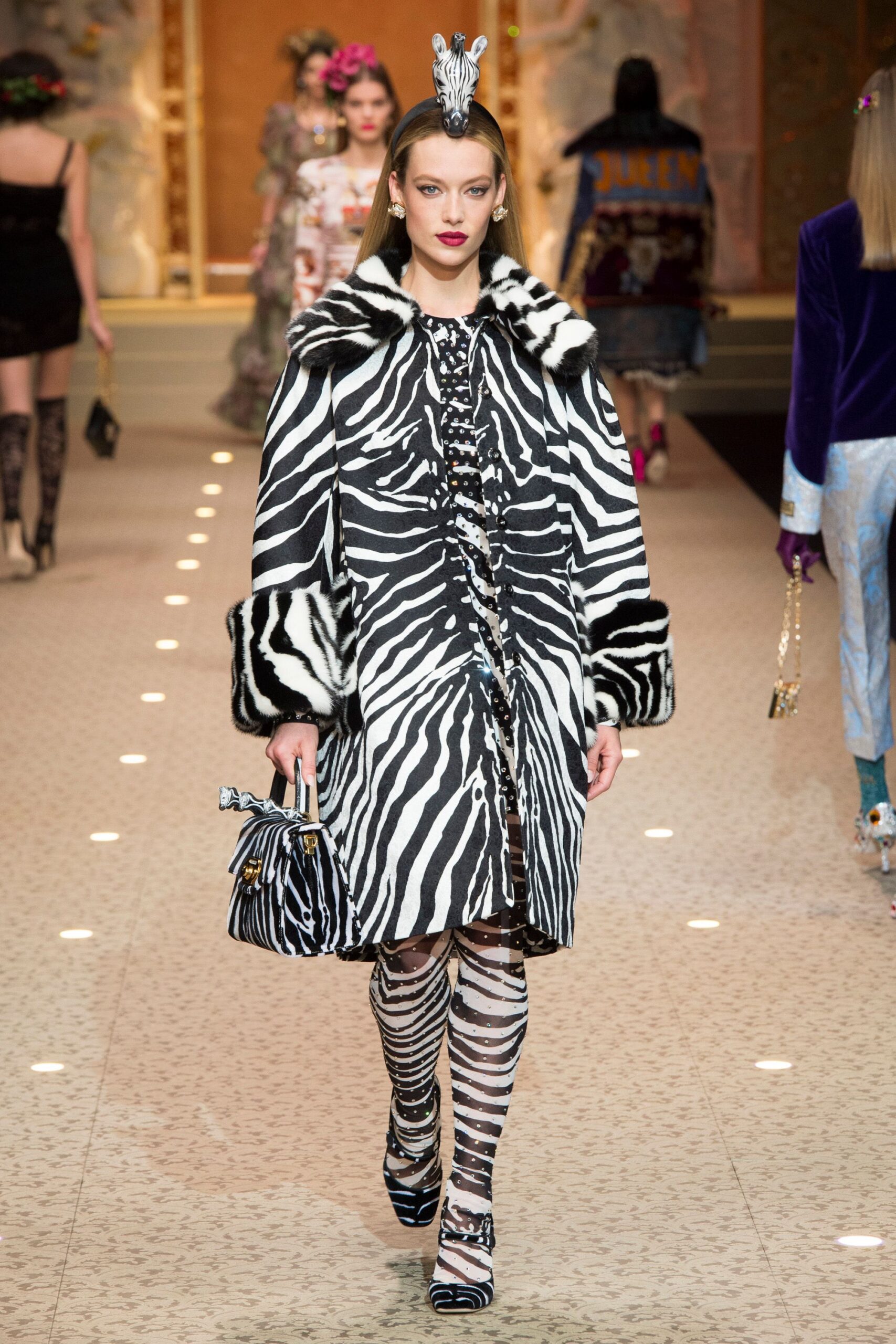black leather fitted striped boots