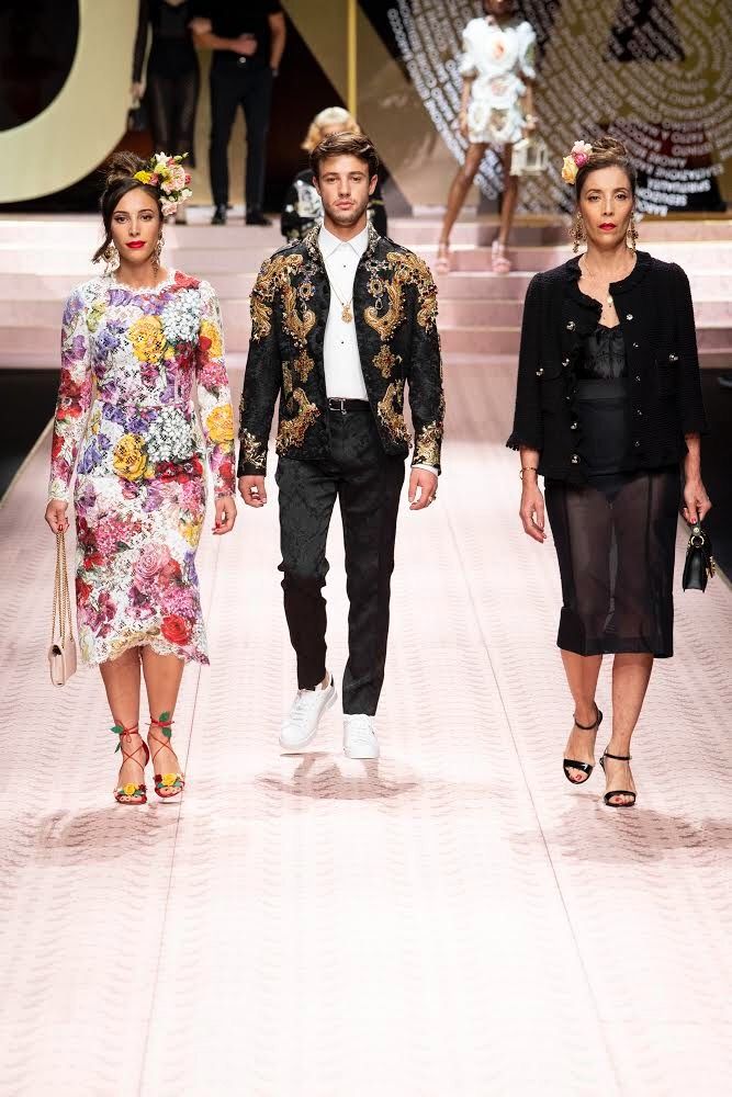 floral midi dress and embroidered jacket