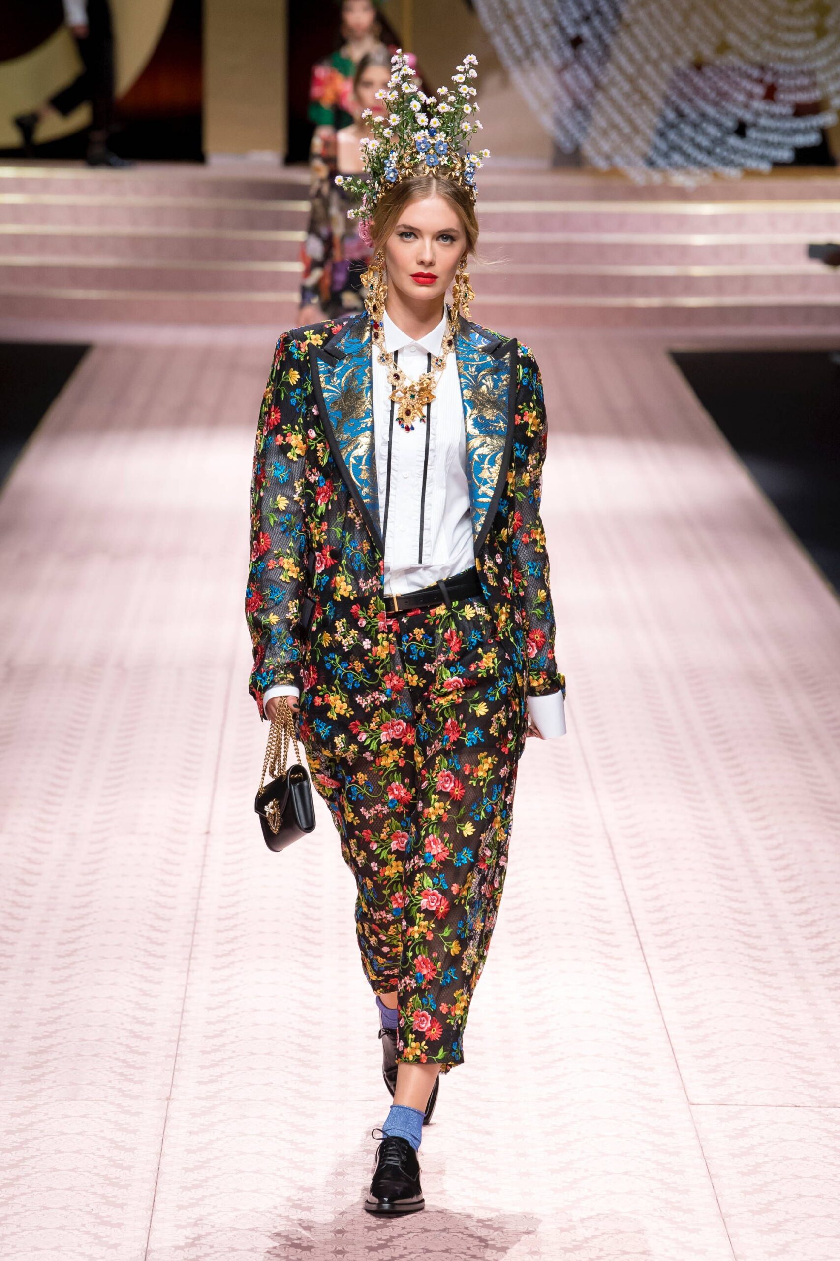 floral blazer with pants