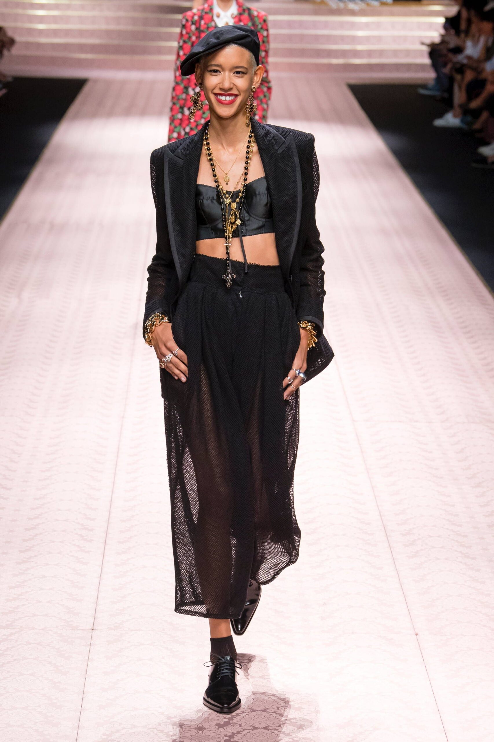black tailored blazer with bustier