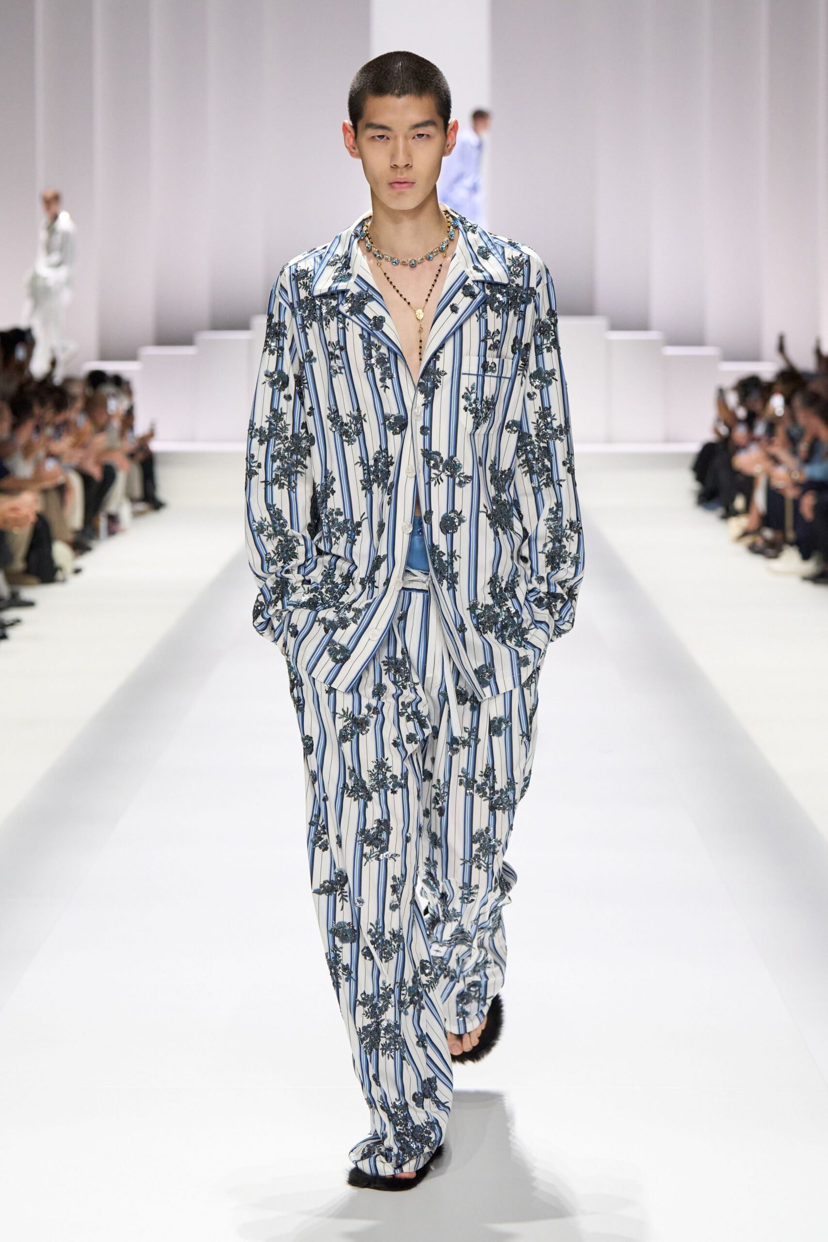 relaxed printed shirt and pants