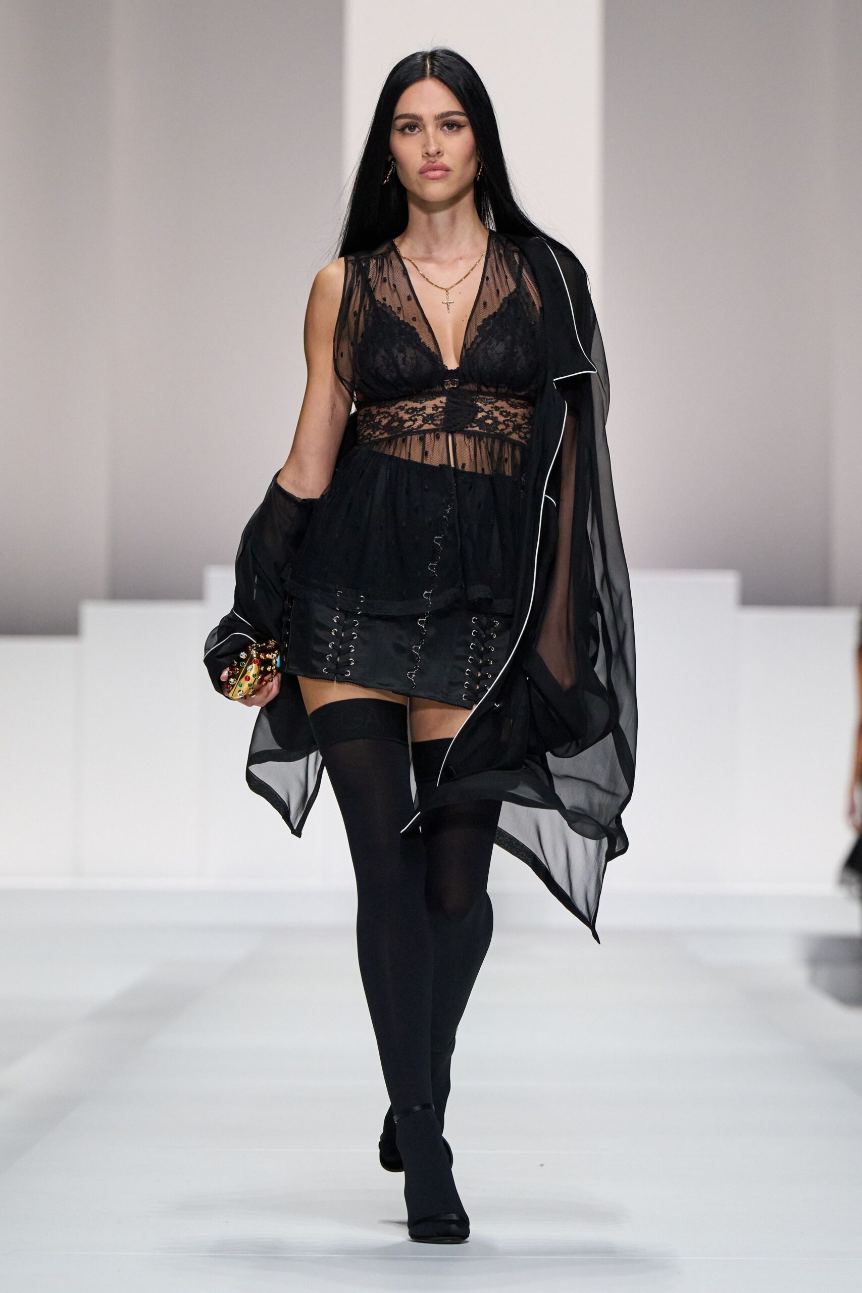 black lace sleeveless v-neck fitted layered ruffled dress