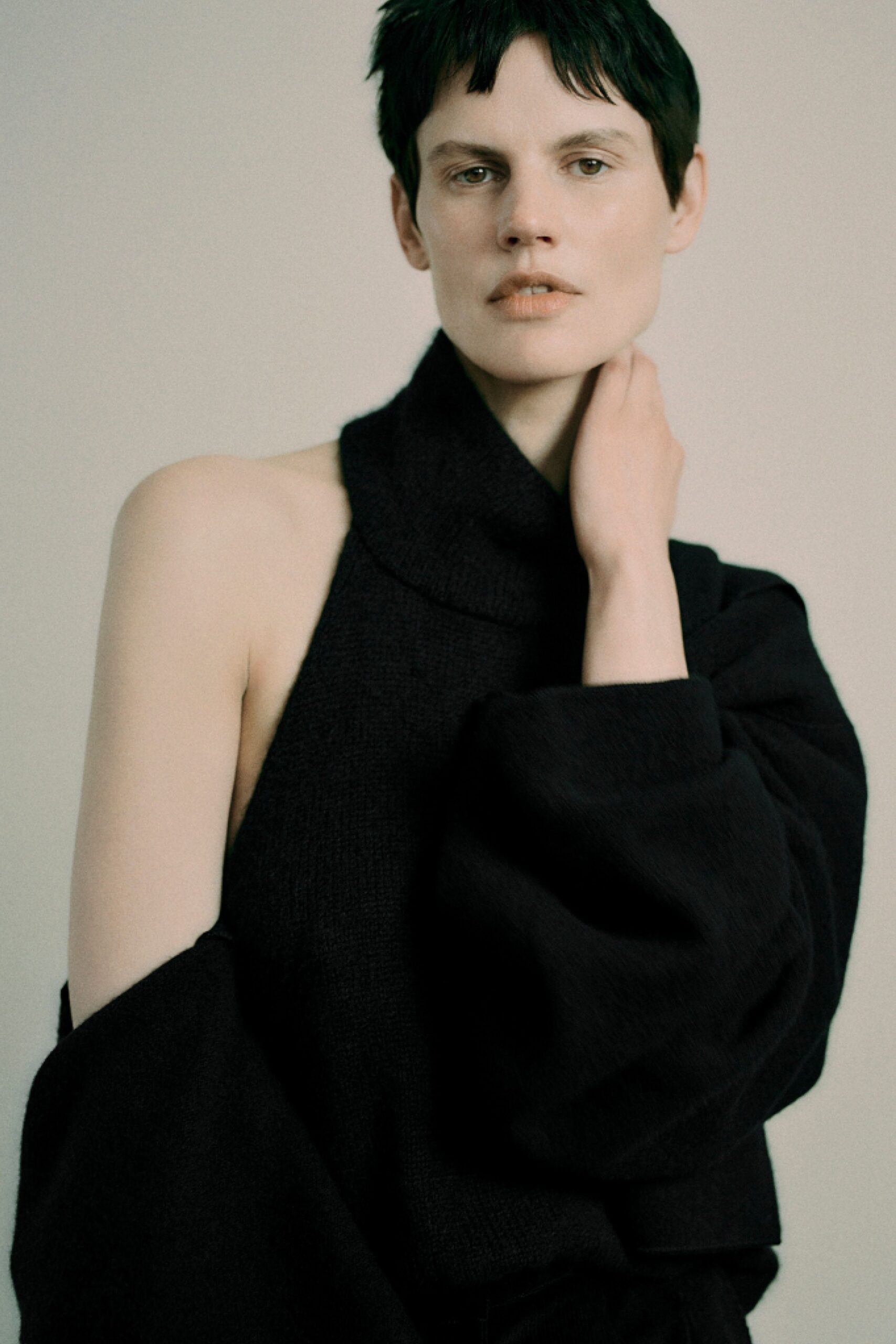 black wool sleeveless top