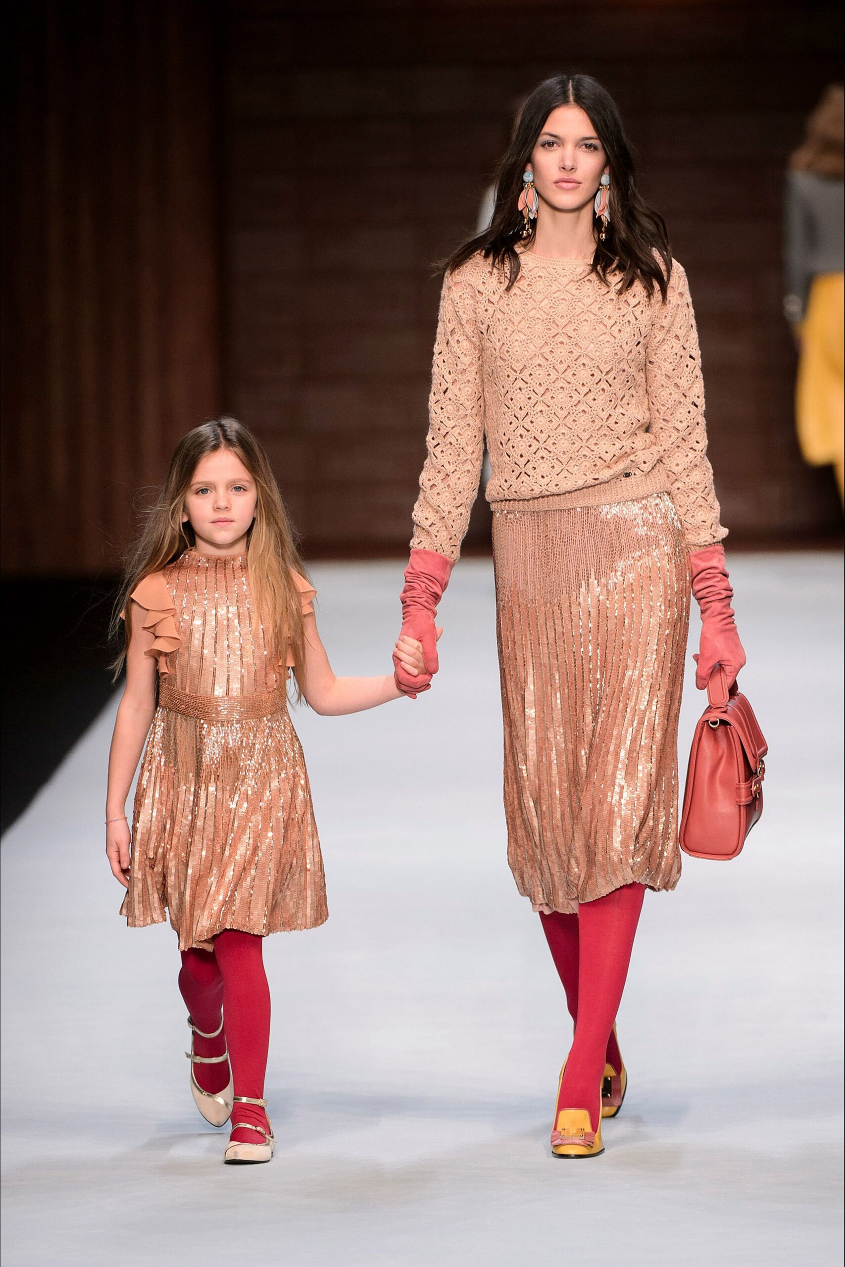 red leather shoes