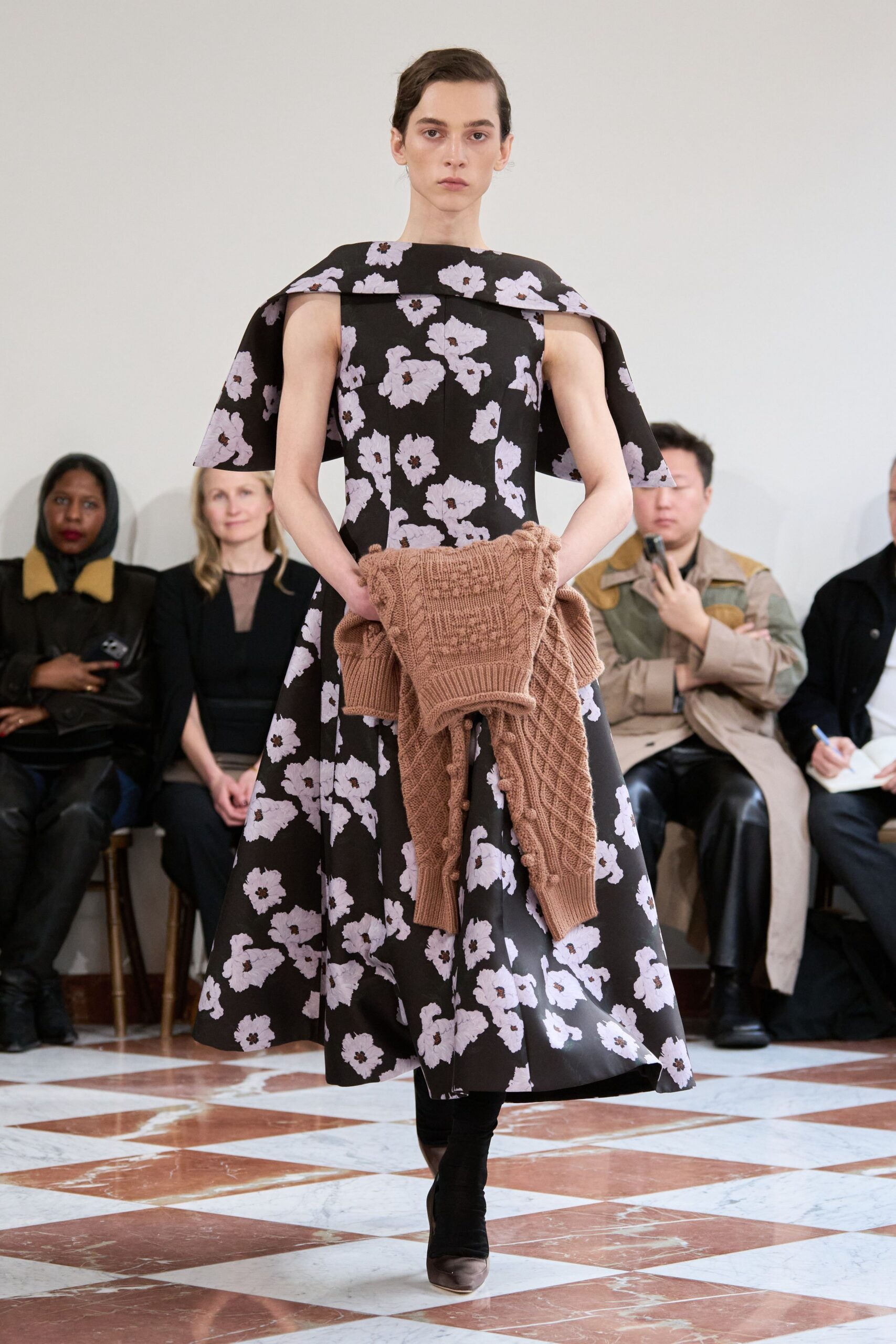 brown wool fitted sweater