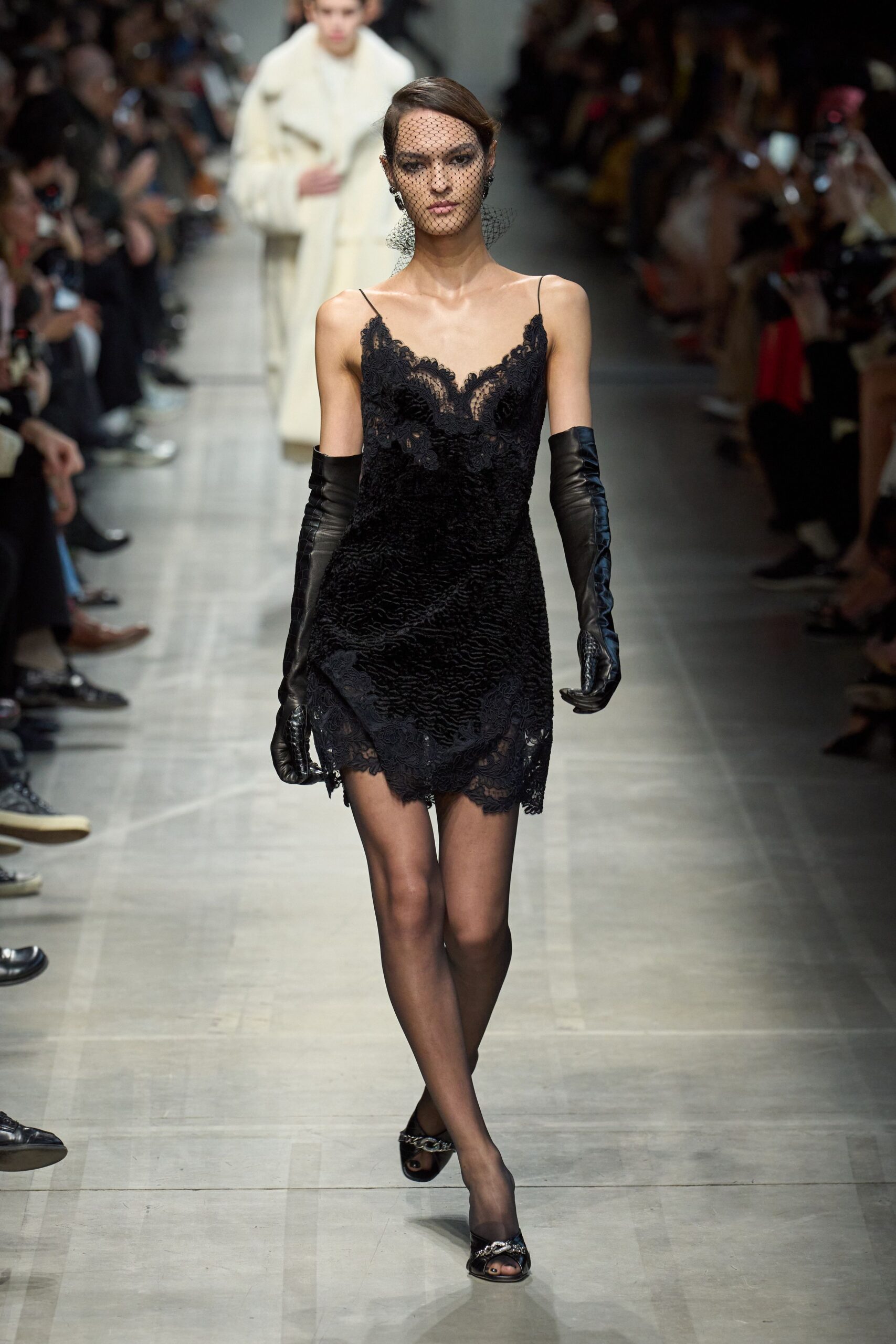 black lace sleeveless v-neck fitted ruffled short dress