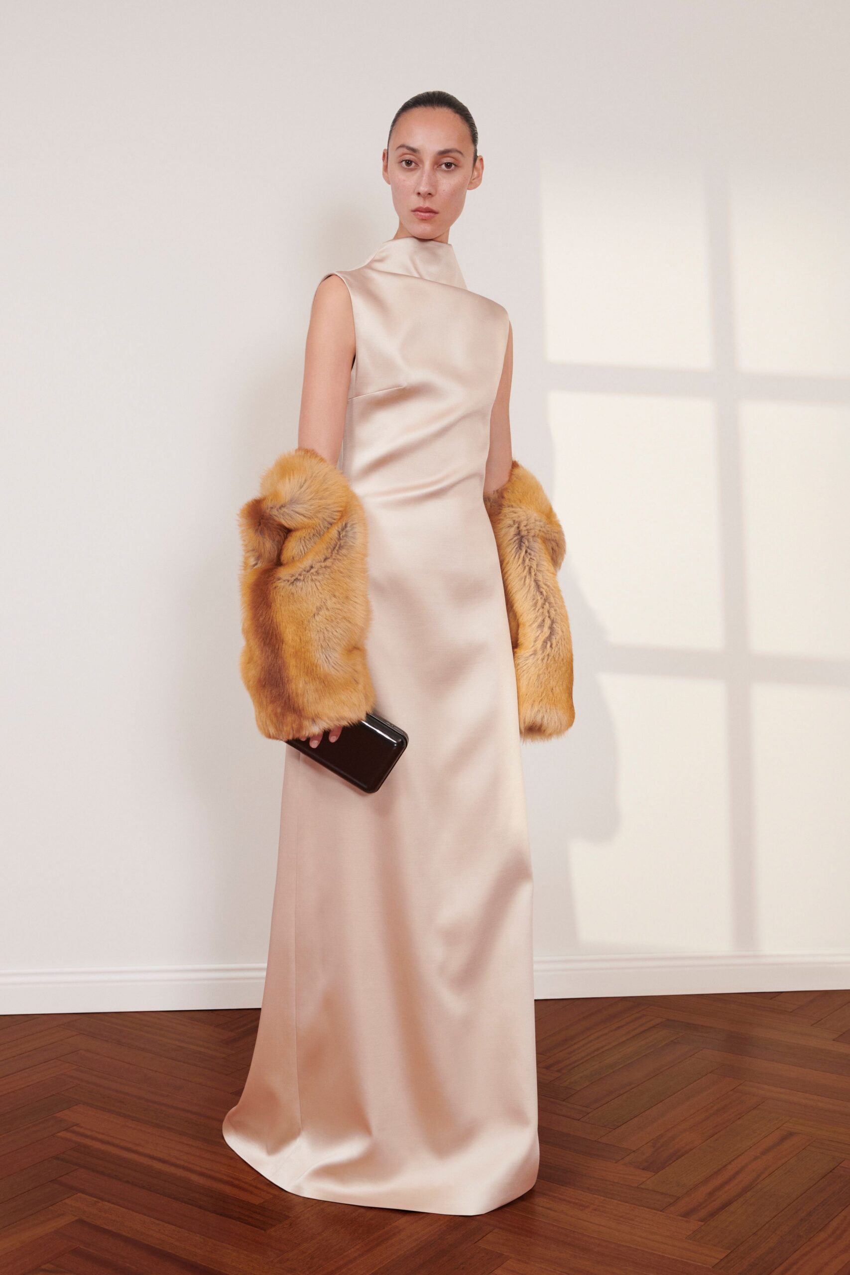orange fur relaxed coat