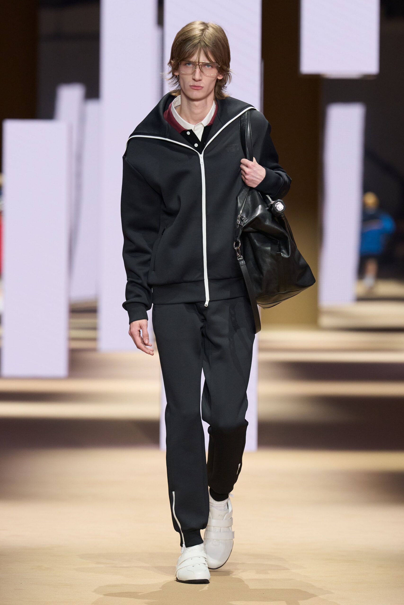 black relaxed jacket and pants