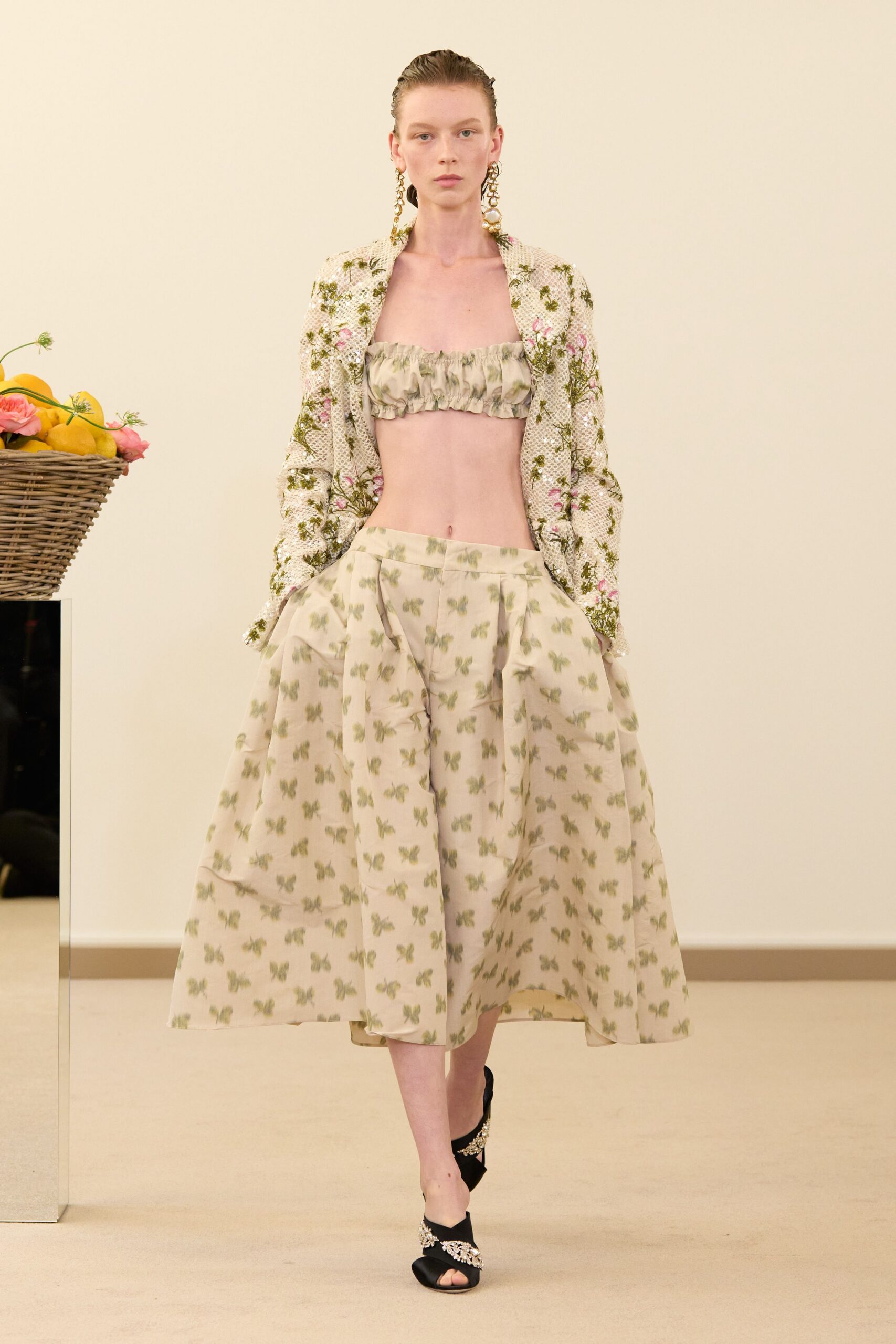 white cotton long-sleeve collared fitted embroidered layered jacket