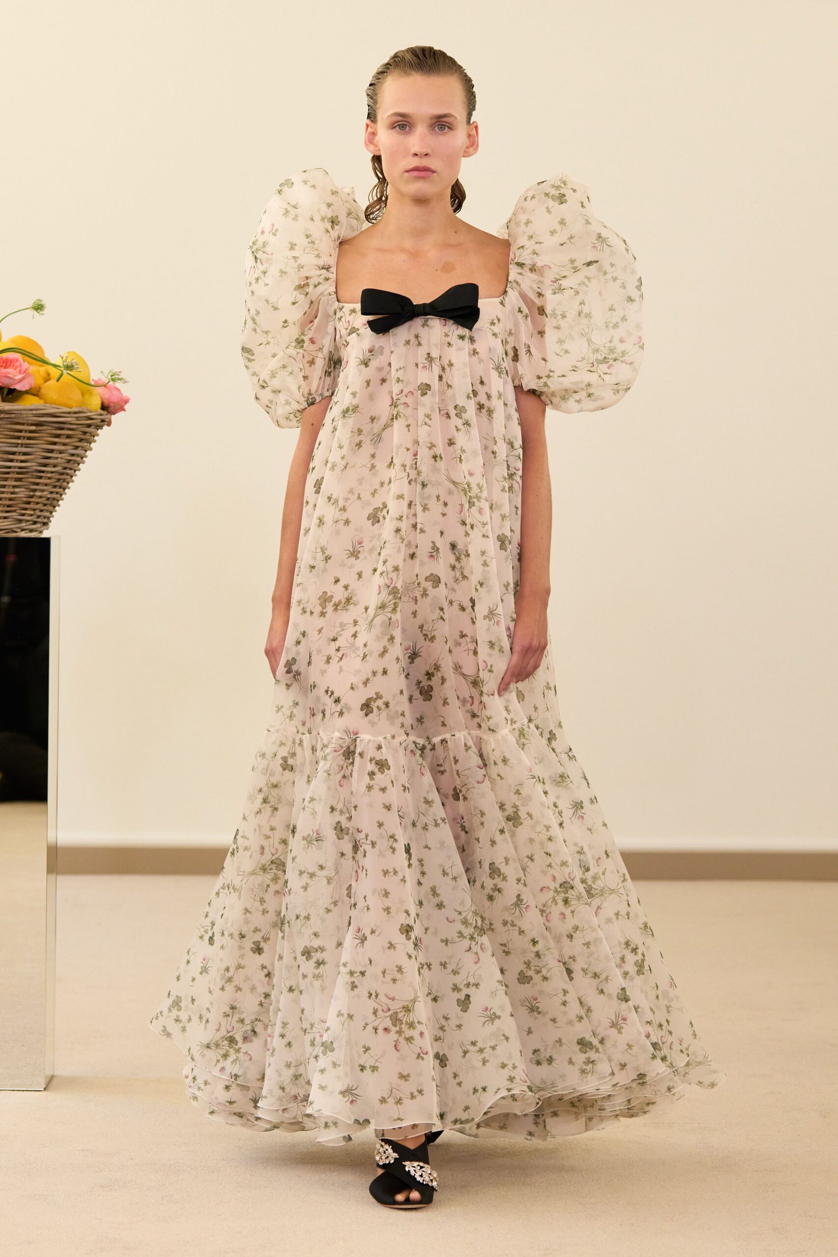 pink floral maxi gown