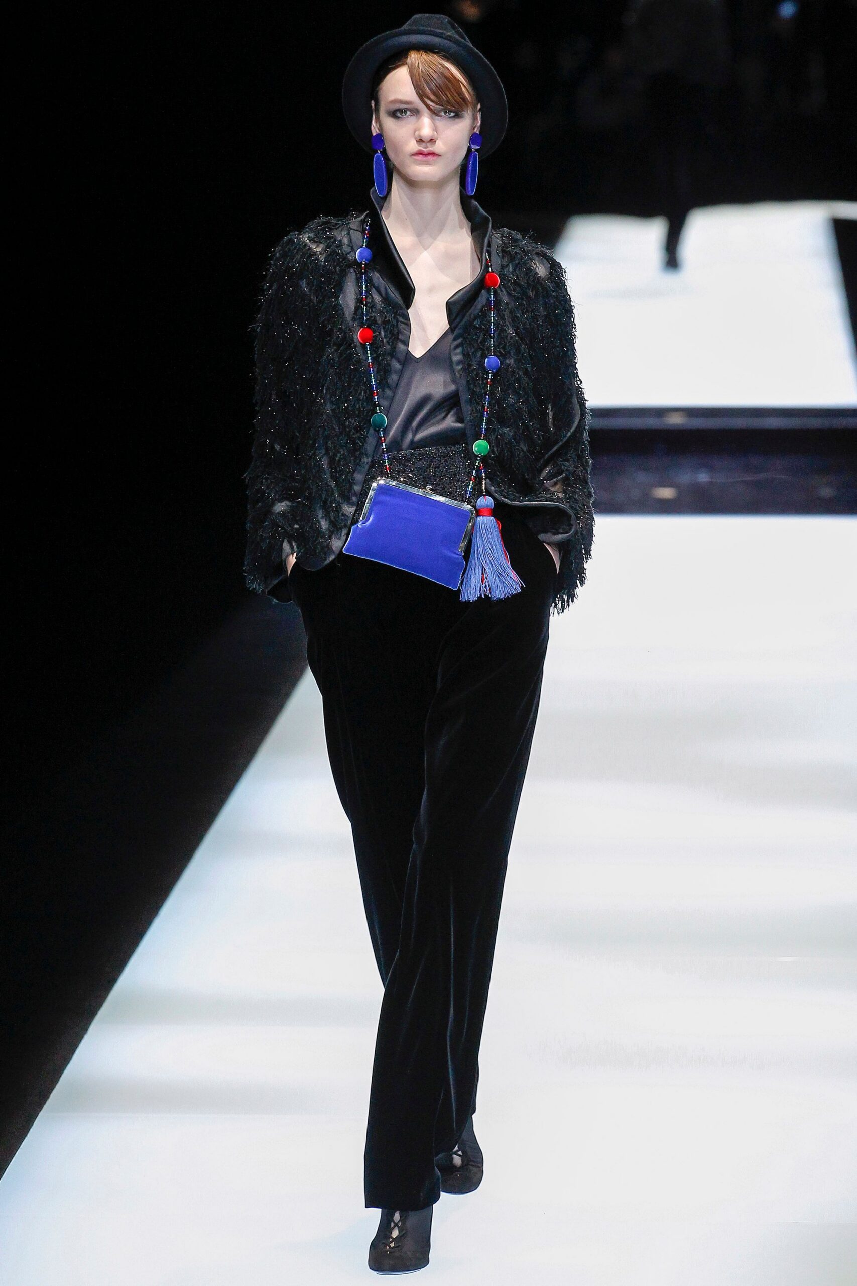 blue embellished bag