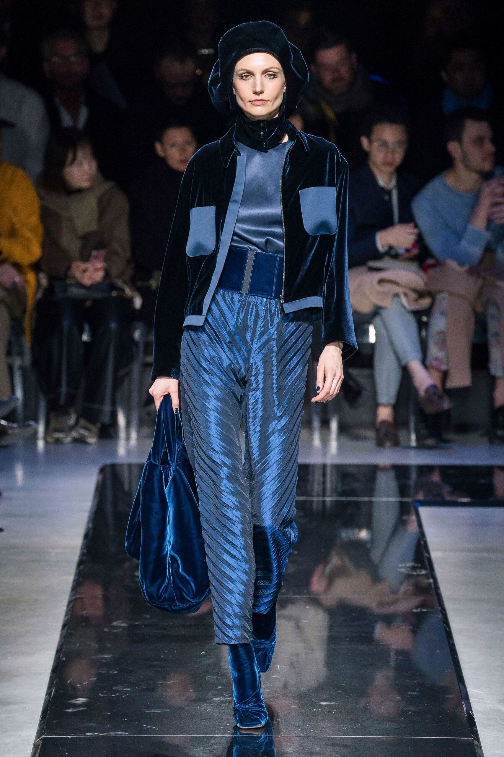 blue velvet jacket and pants