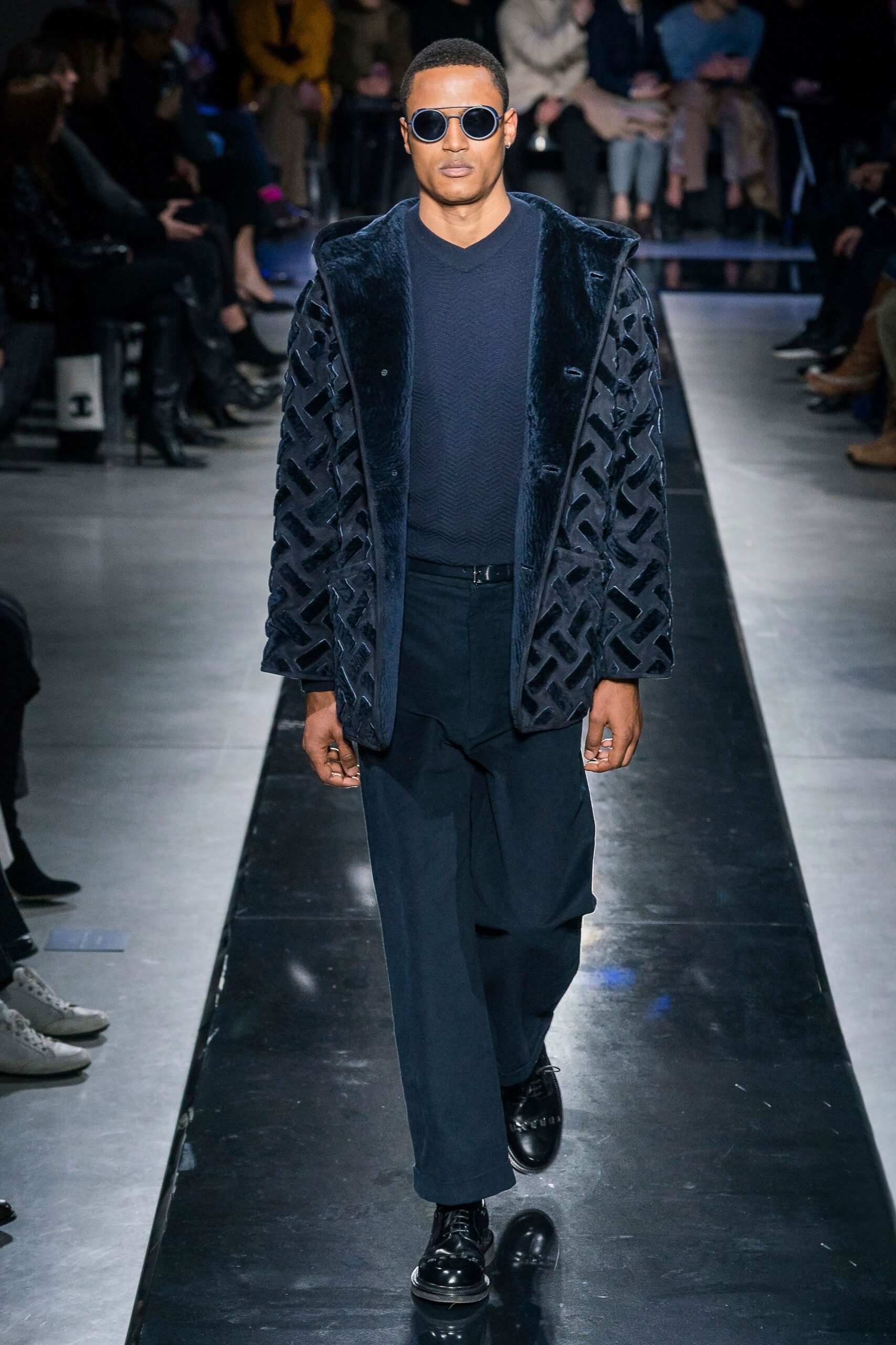 blue velvet relaxed jacket