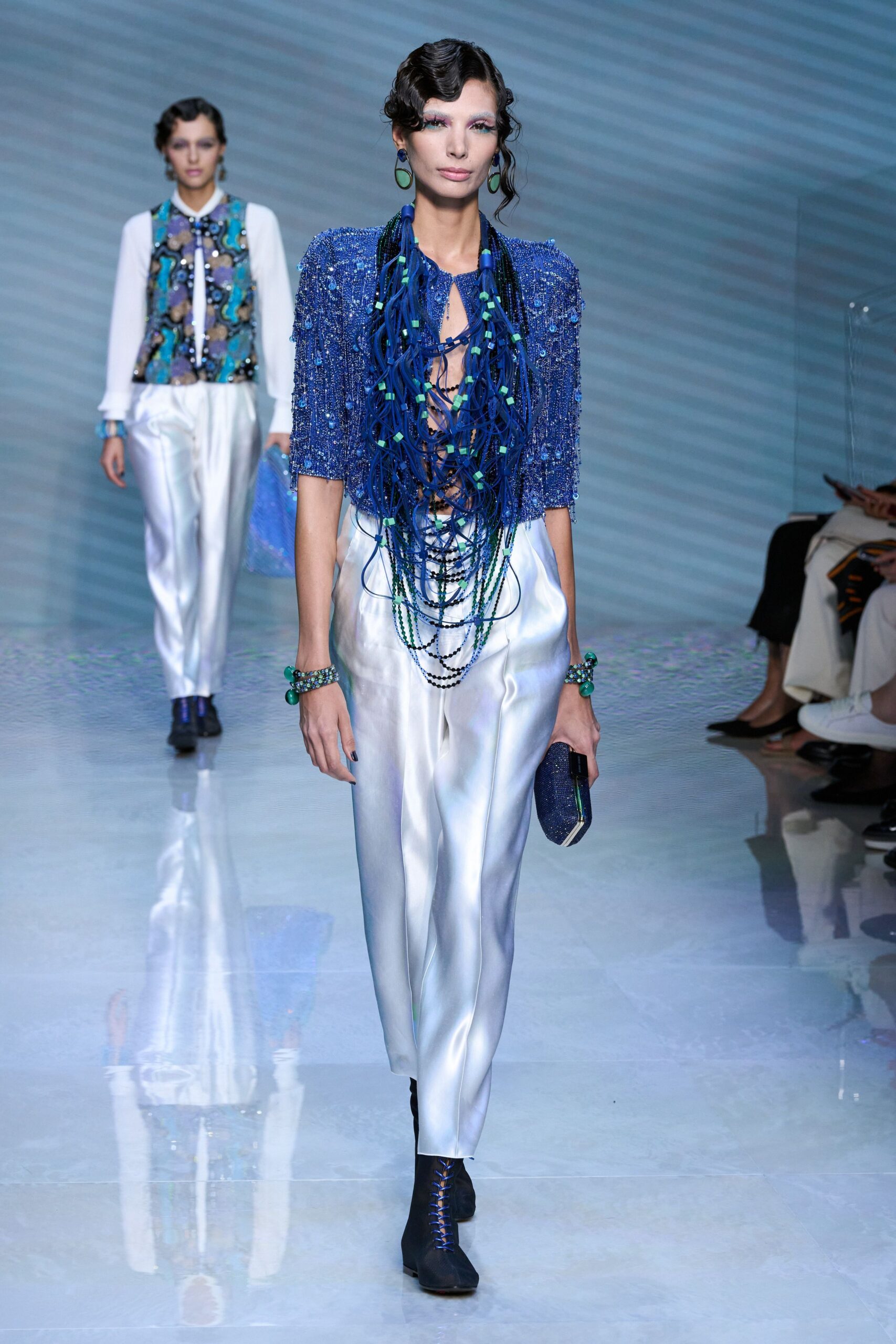 white satin relaxed straight-leg shiny pants