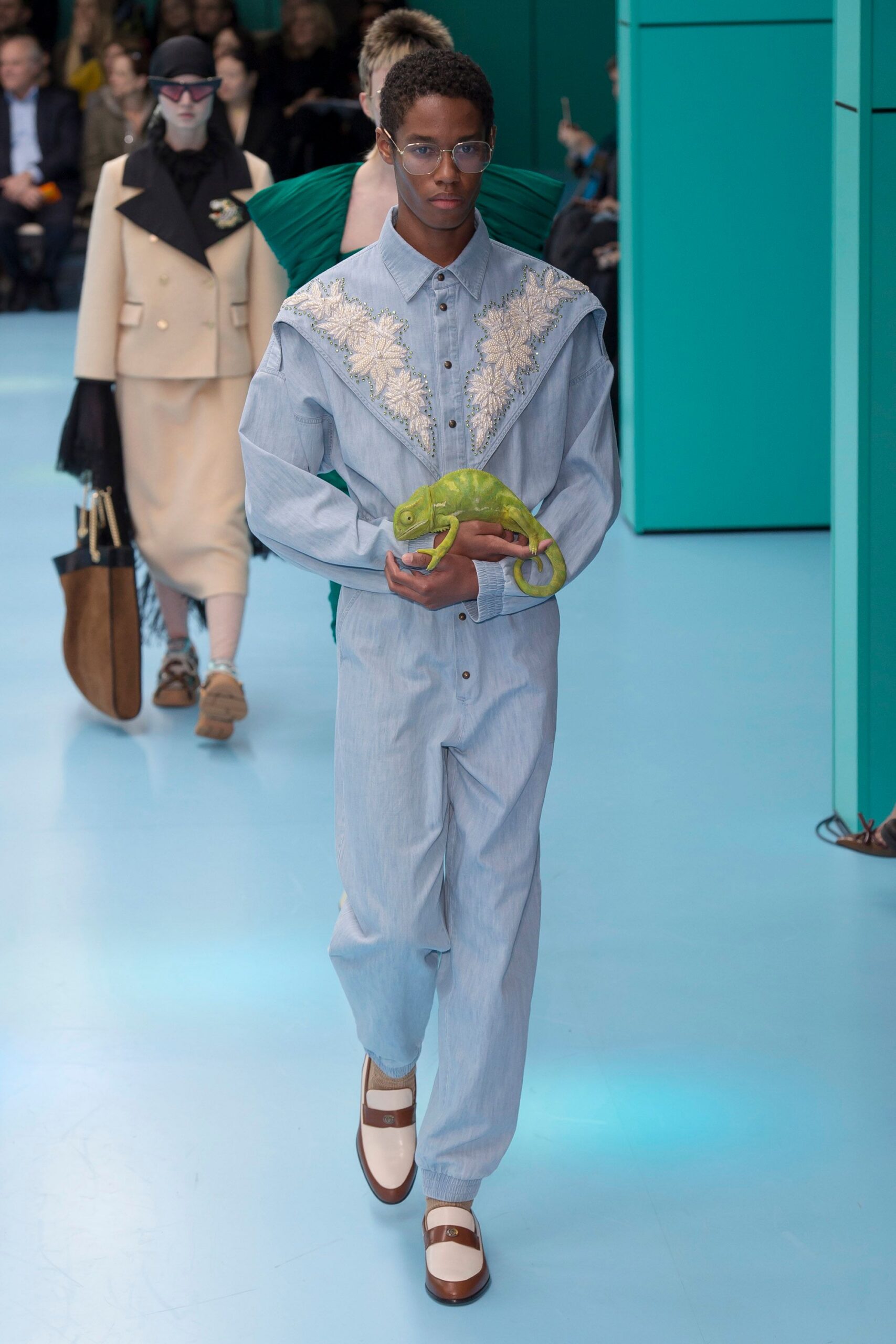 blue cotton relaxed shirt and pants