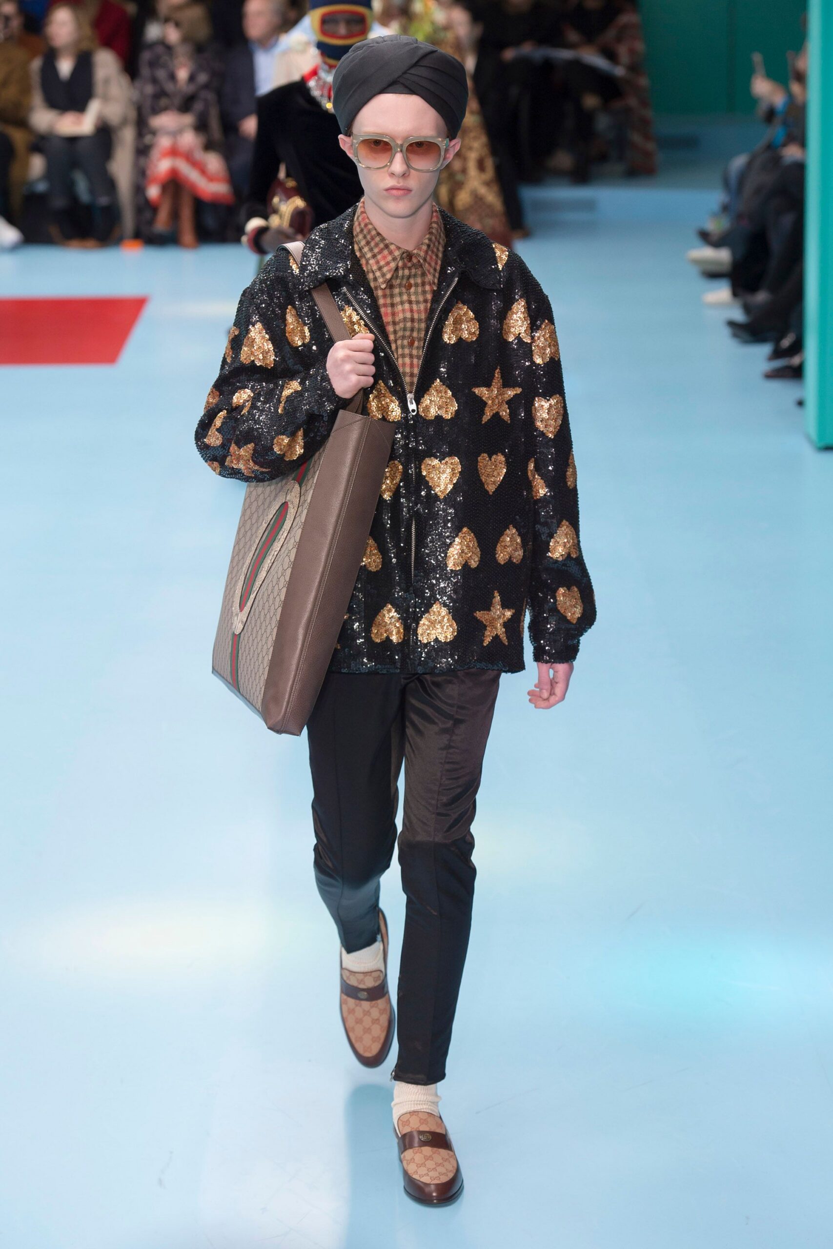 shiny black sequin jacket with shirt