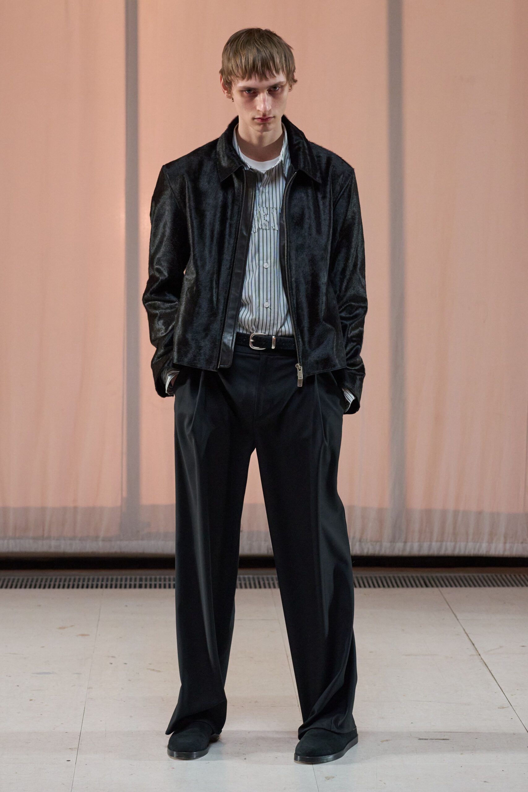 black velvet jacket with shirt and pants