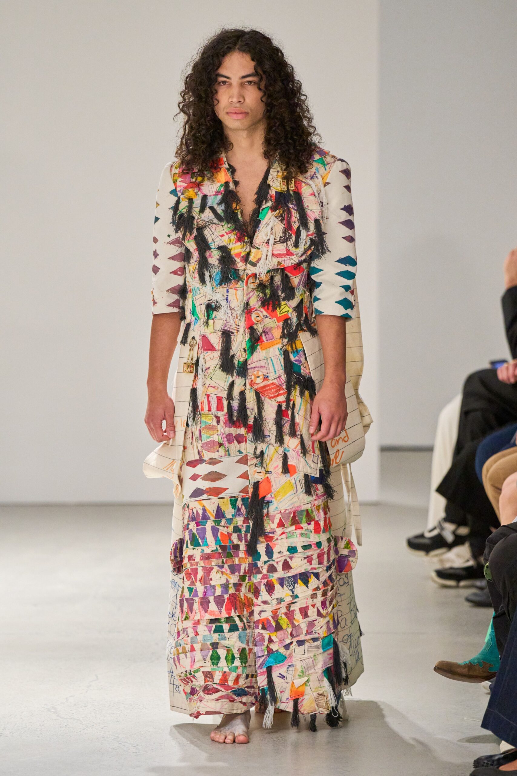 multi-colored relaxed maxi dress
