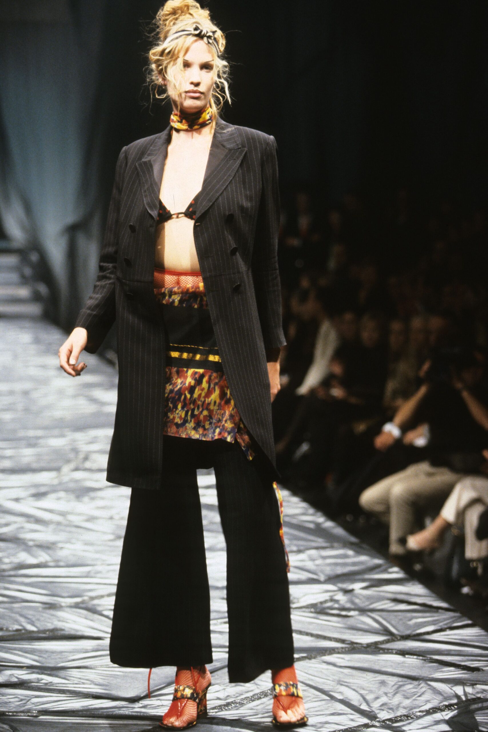 black tailored blazer with fitted top