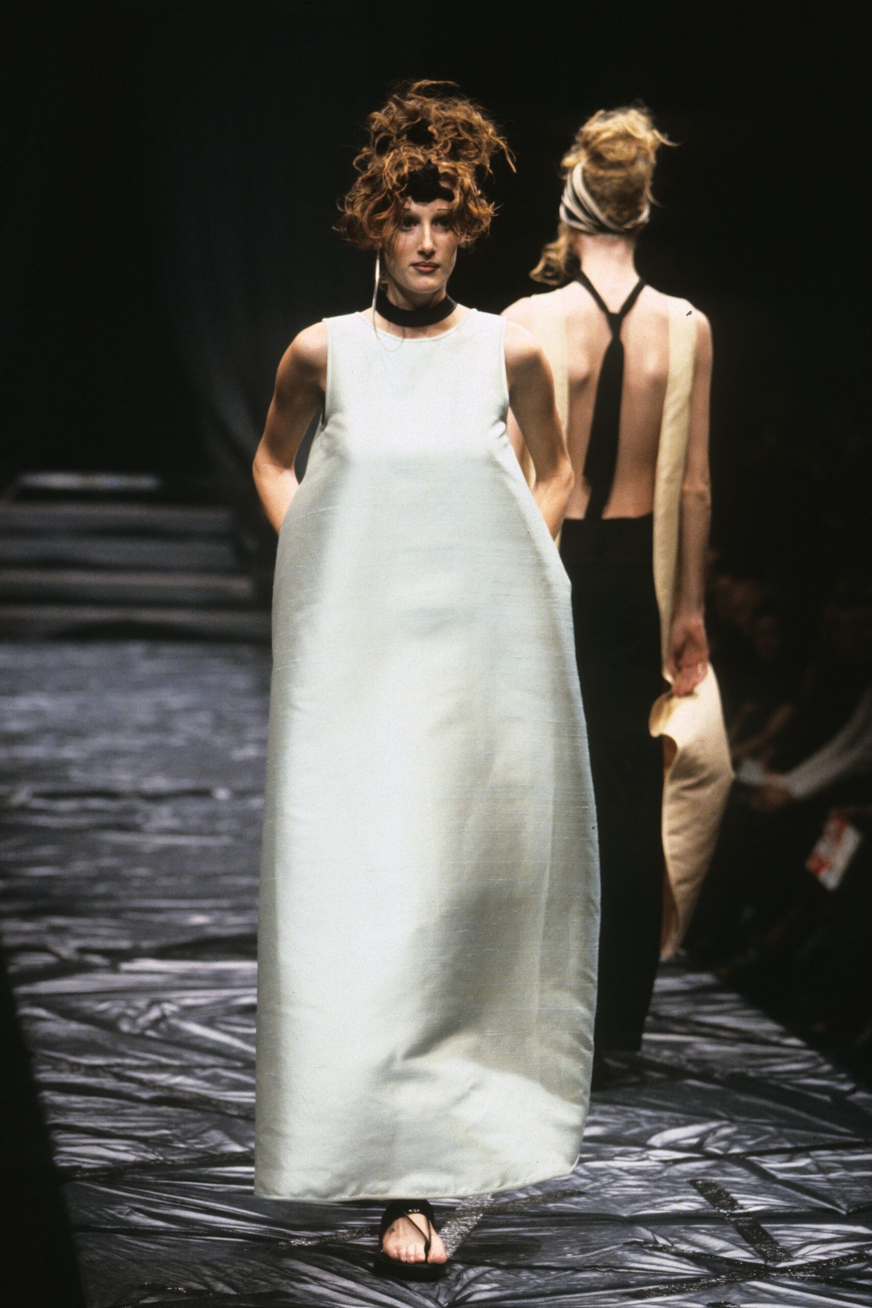 white relaxed maxi dress