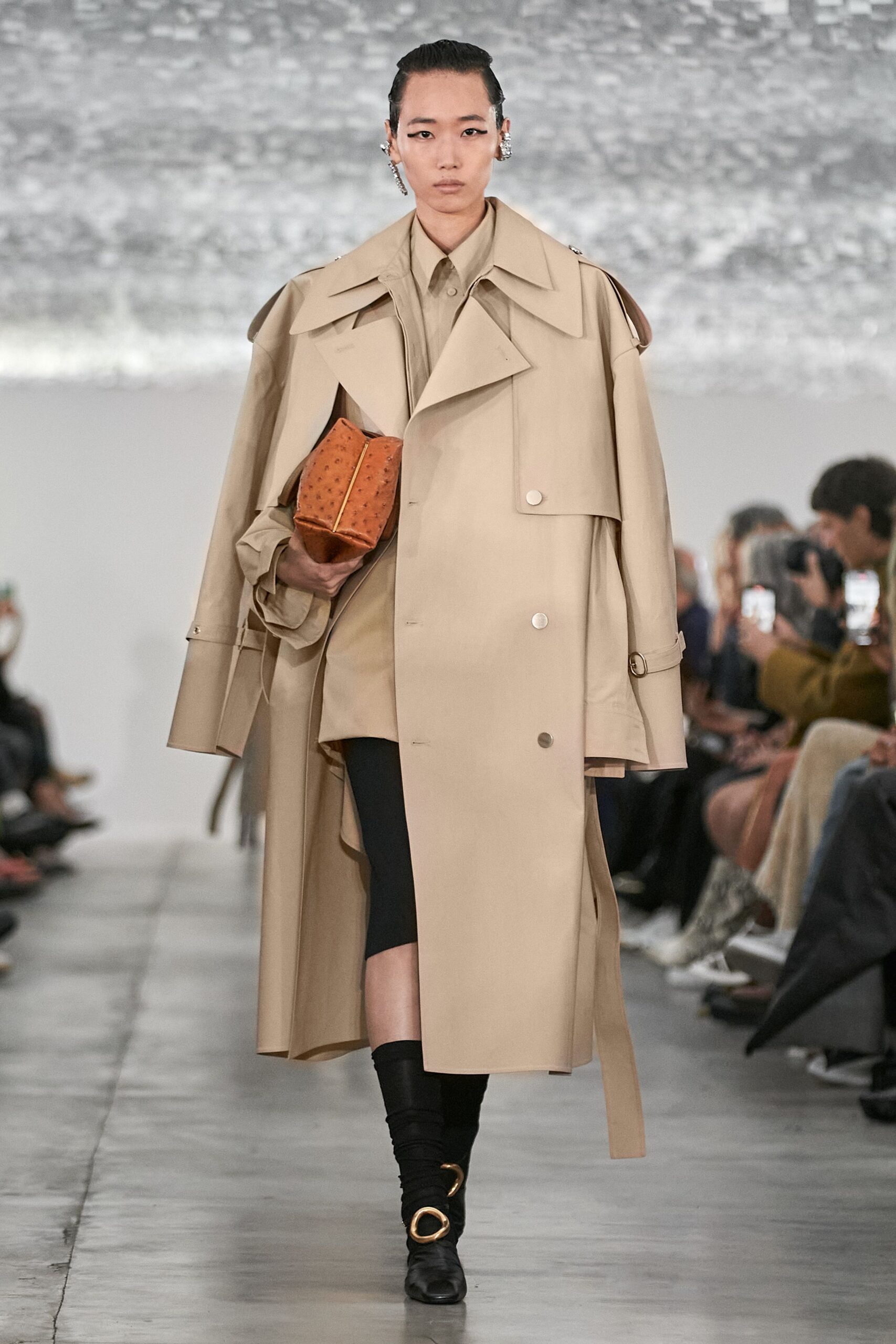 orange leather bag