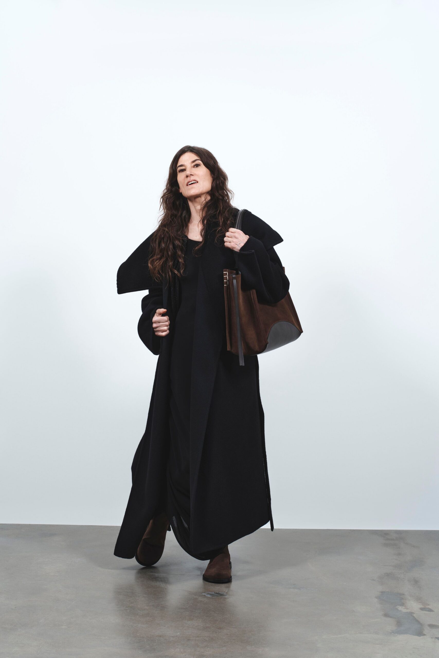 black cotton sleeveless v-neck fitted maxi dress