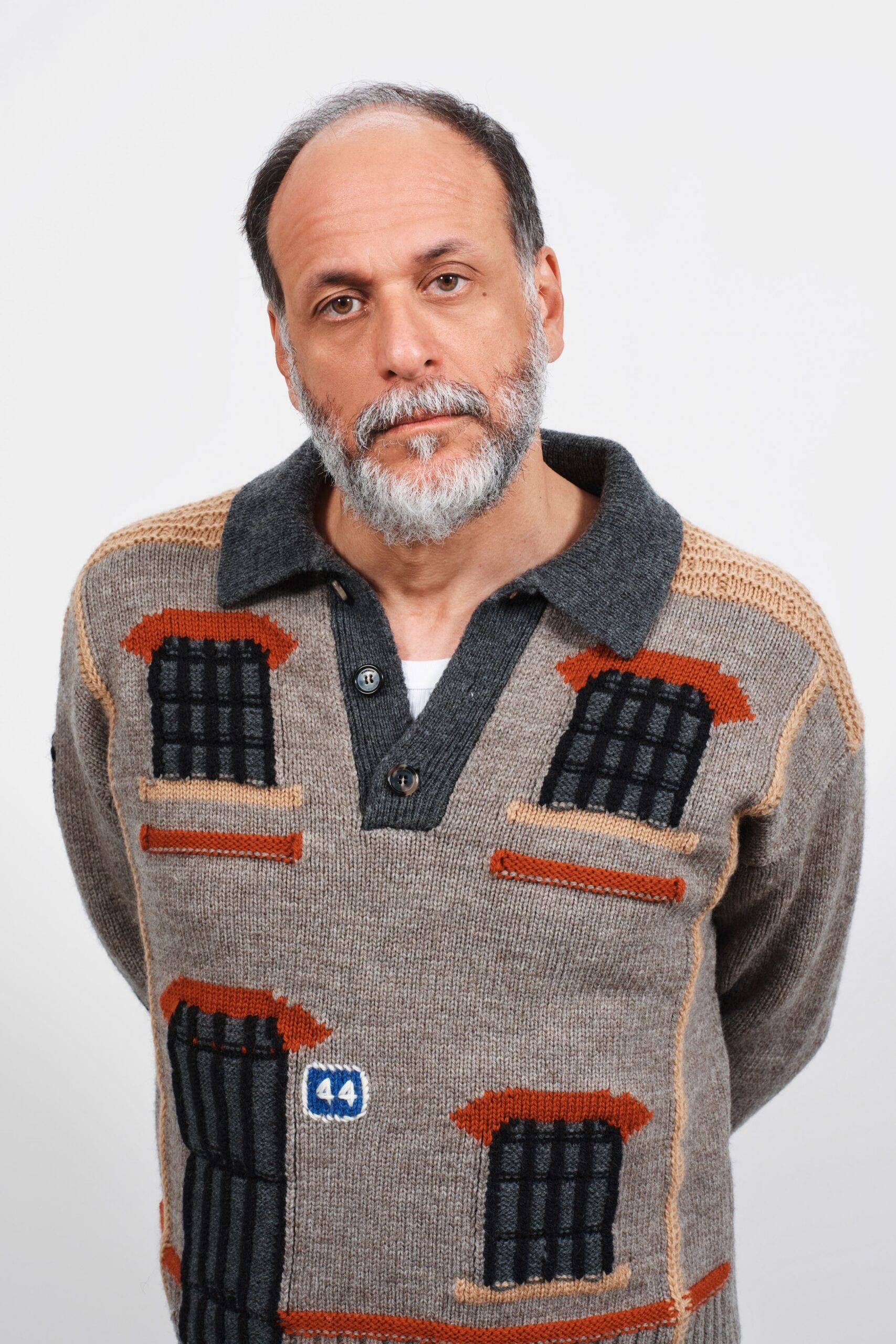 gray wool relaxed sweater