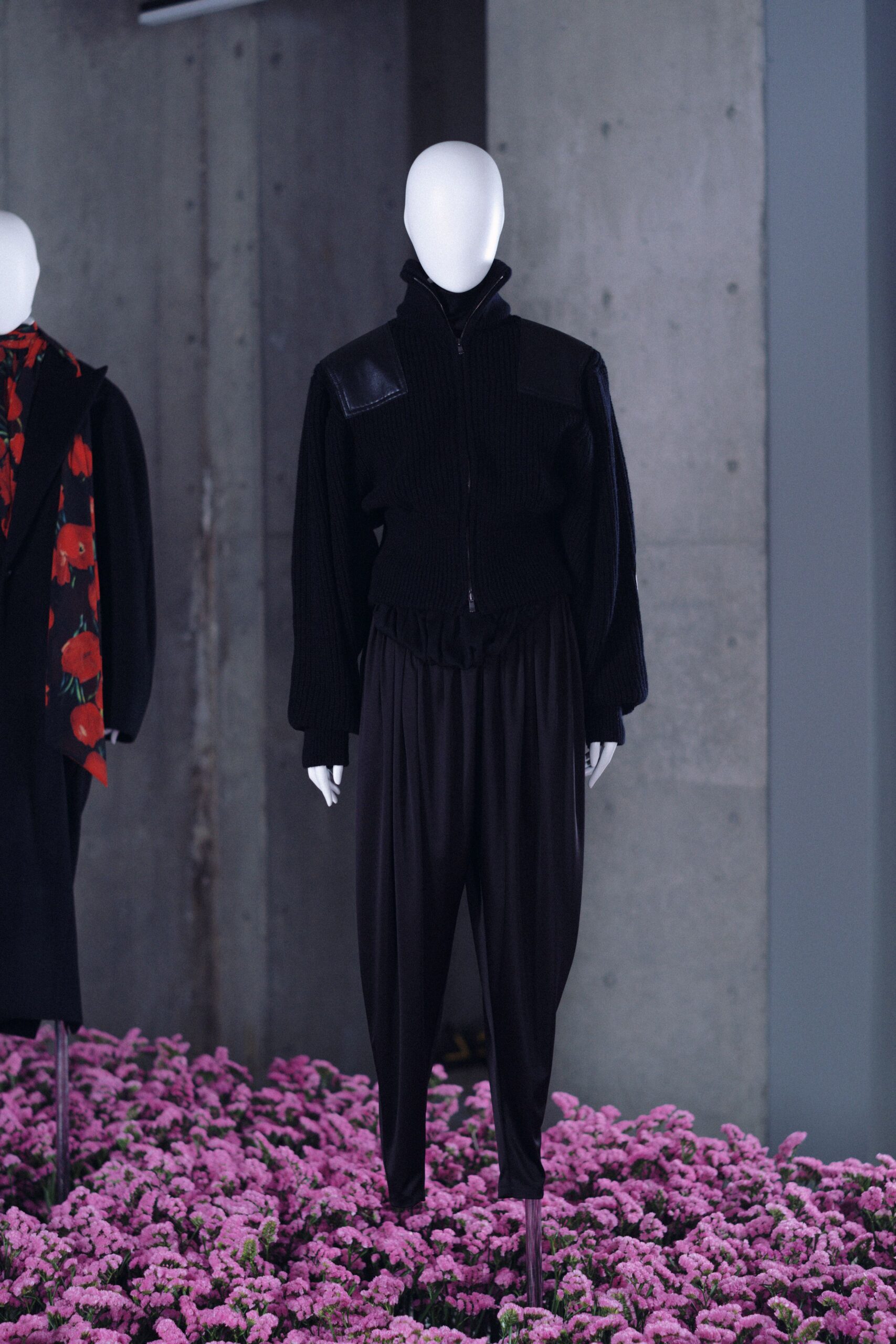 black relaxed jacket and pants