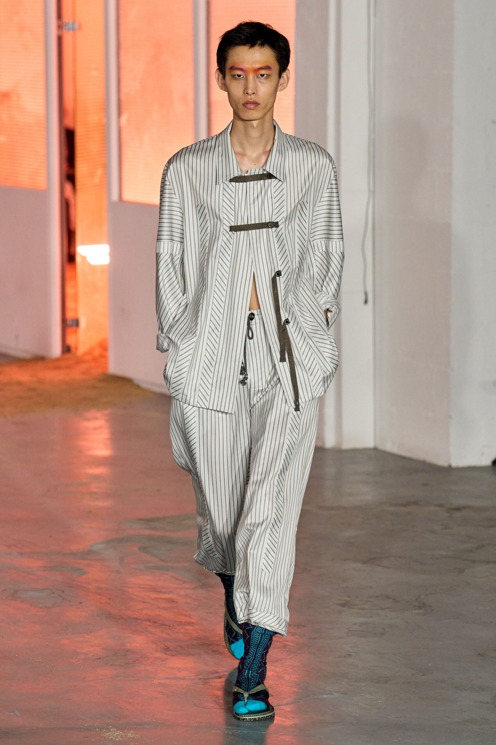 striped relaxed shirt and pants