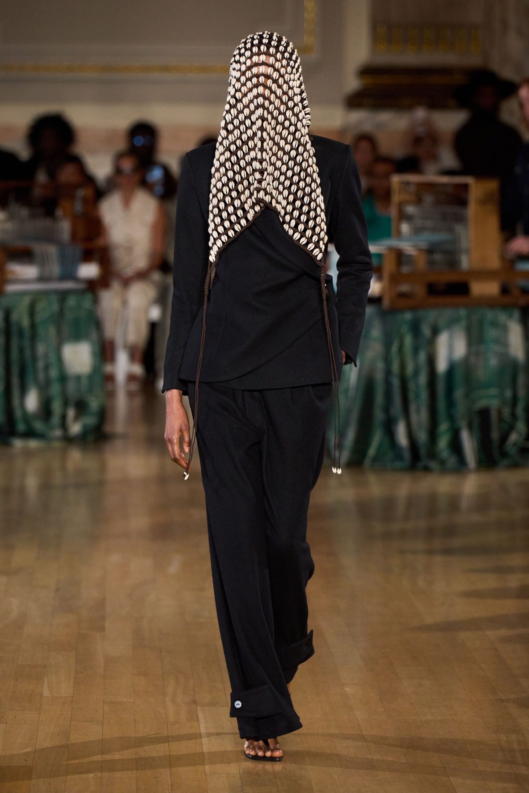 white cotton printed scarf