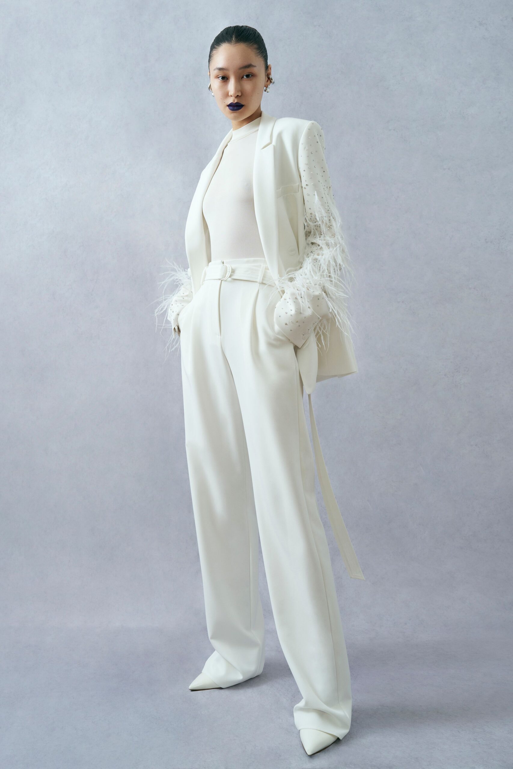 white cotton relaxed straight-leg pants