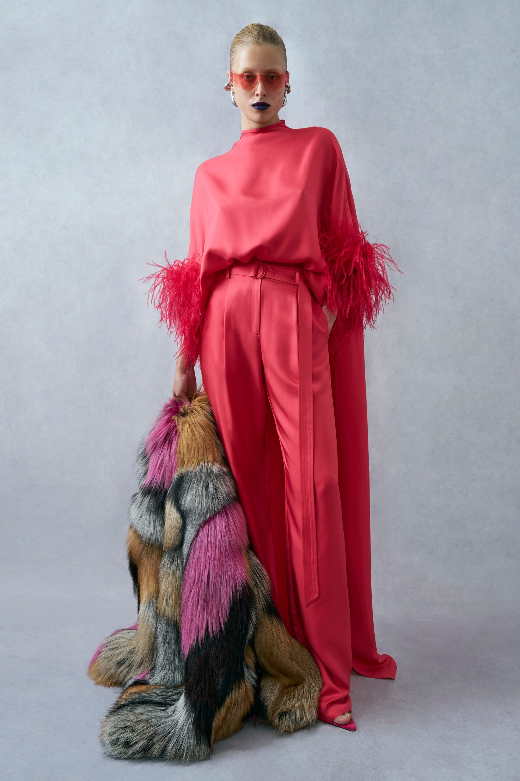 multi fur bag