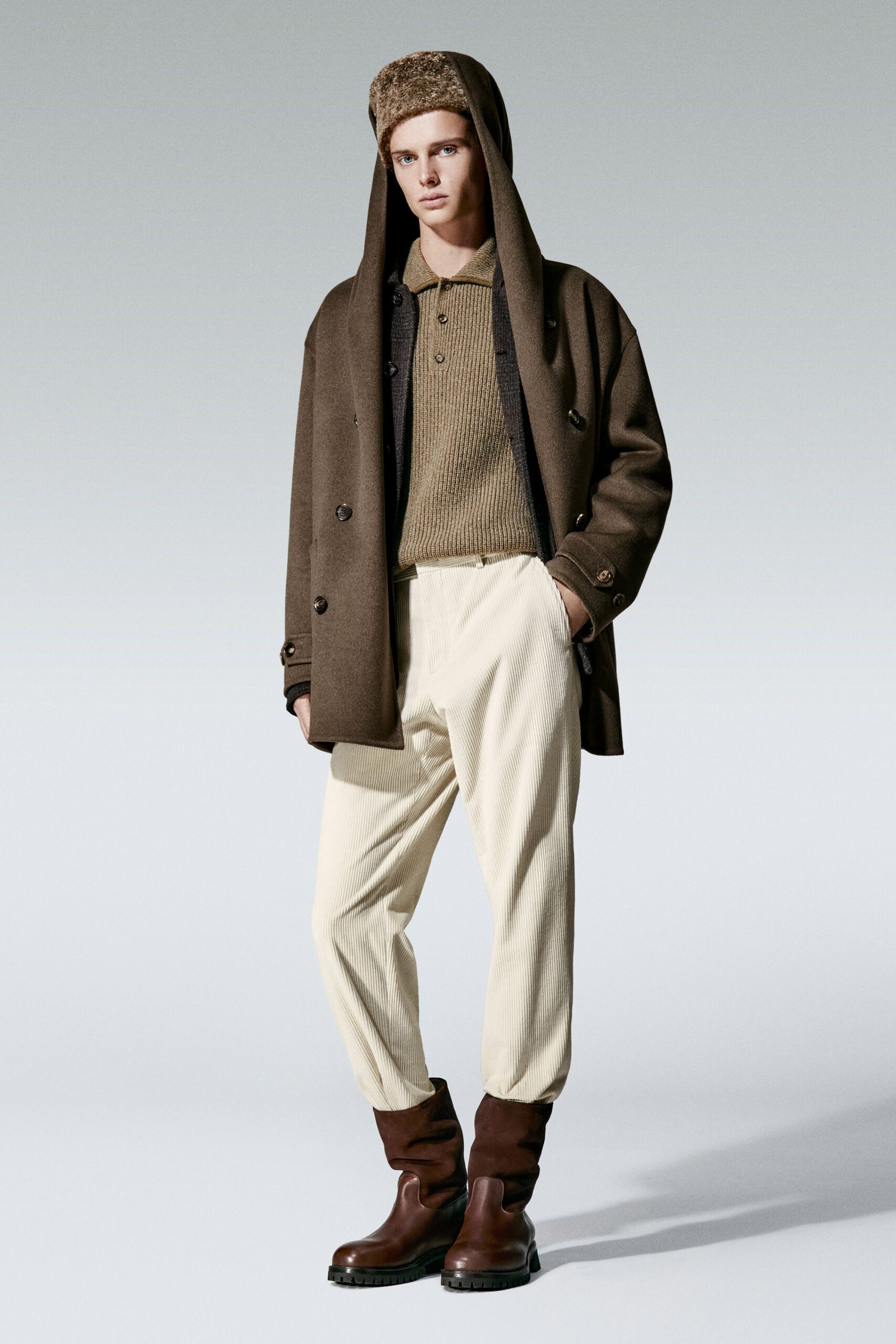 white cotton relaxed straight-leg pants