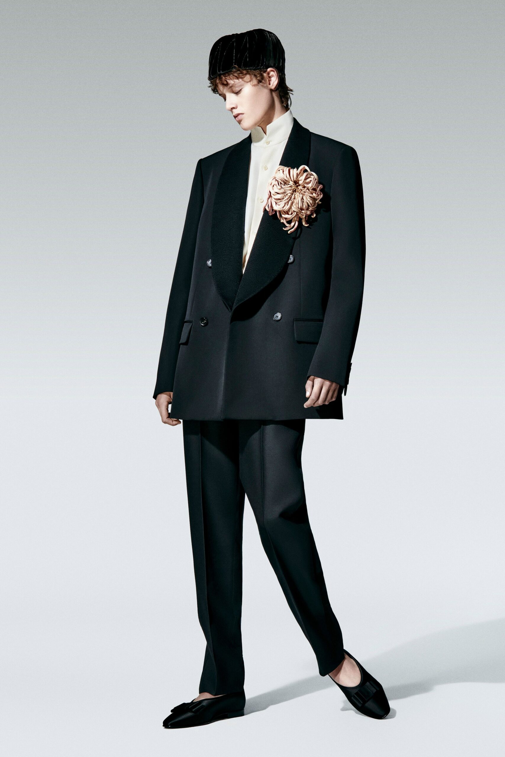 black blazer white shirt tailored pants