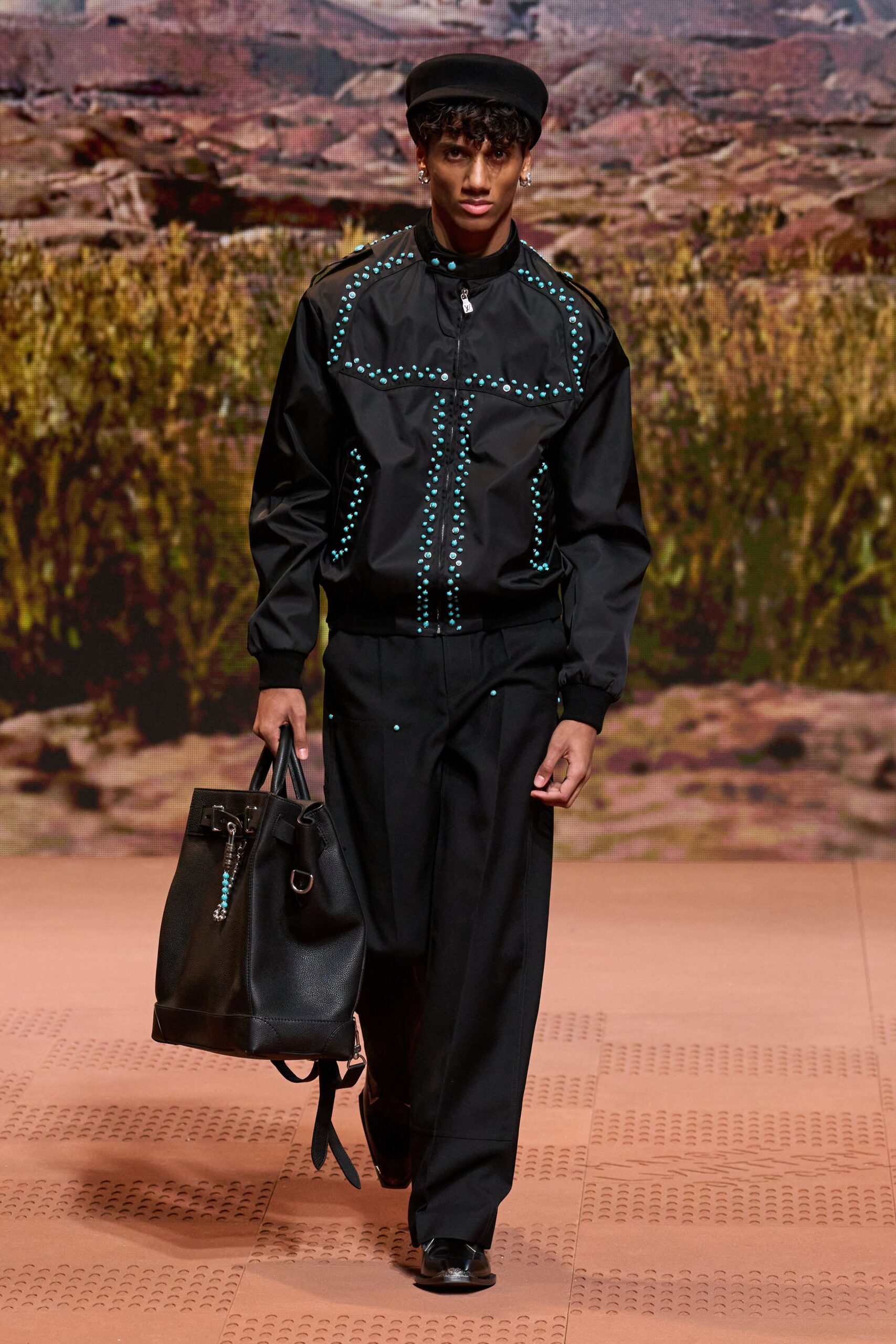 black relaxed jacket and pants
