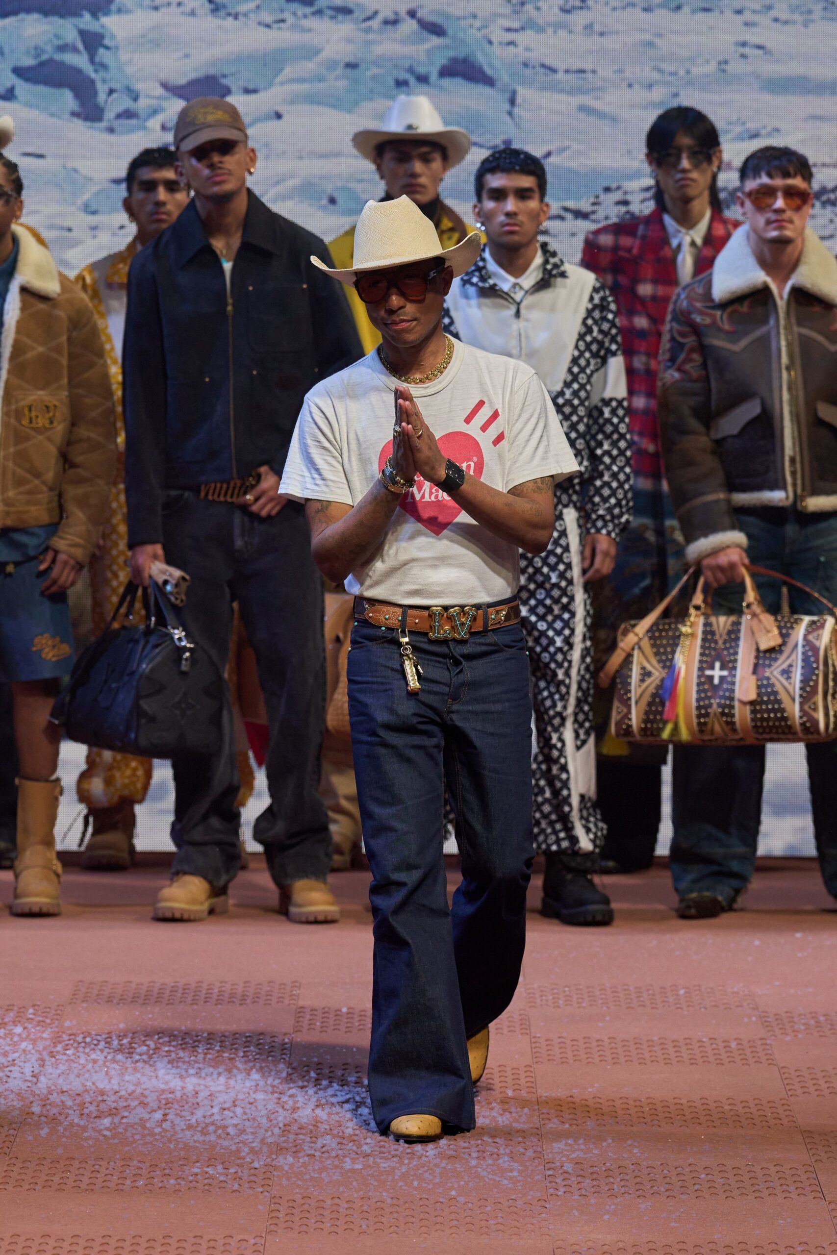 blue denim fitted straight-leg jeans