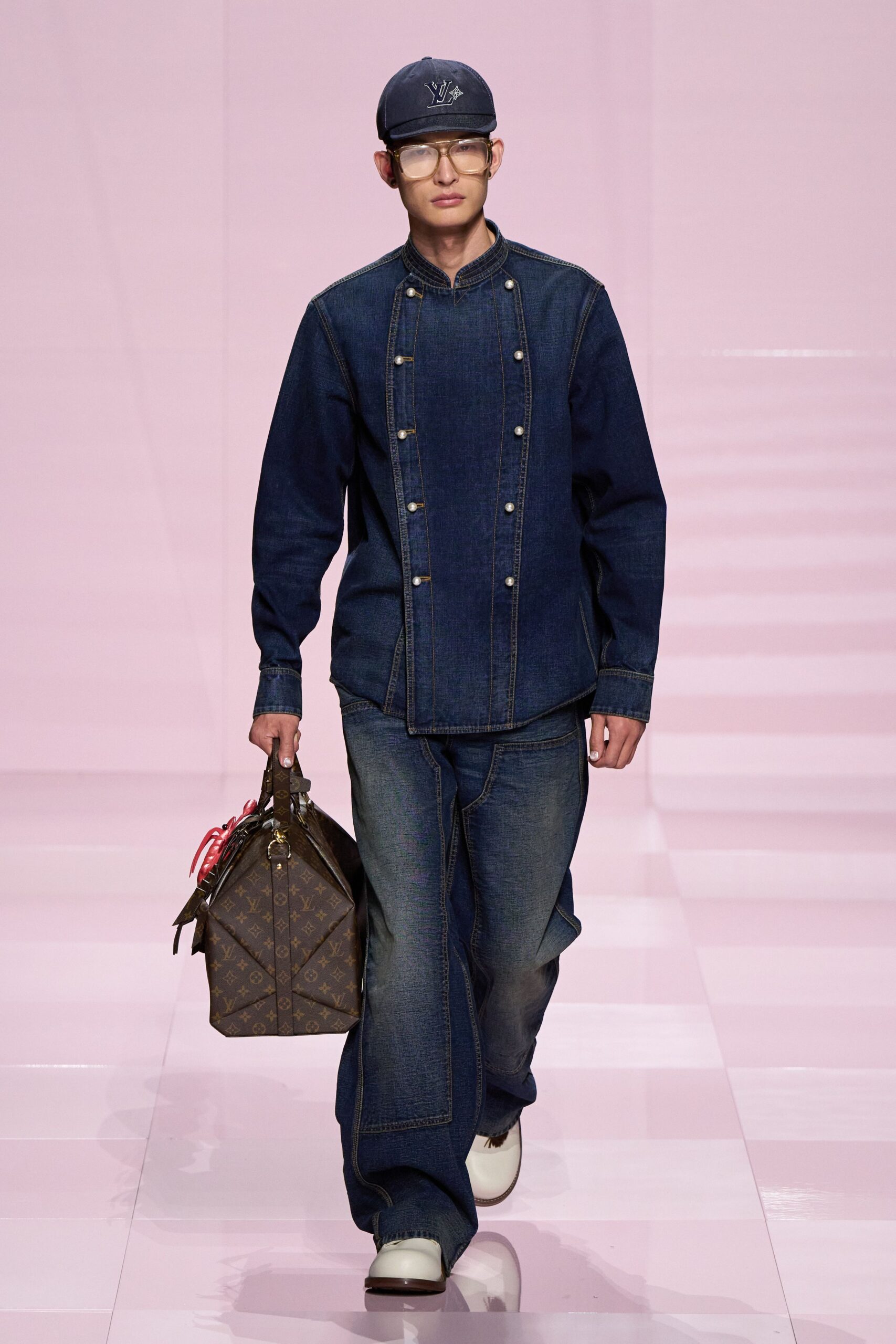 blue denim shirt and pants