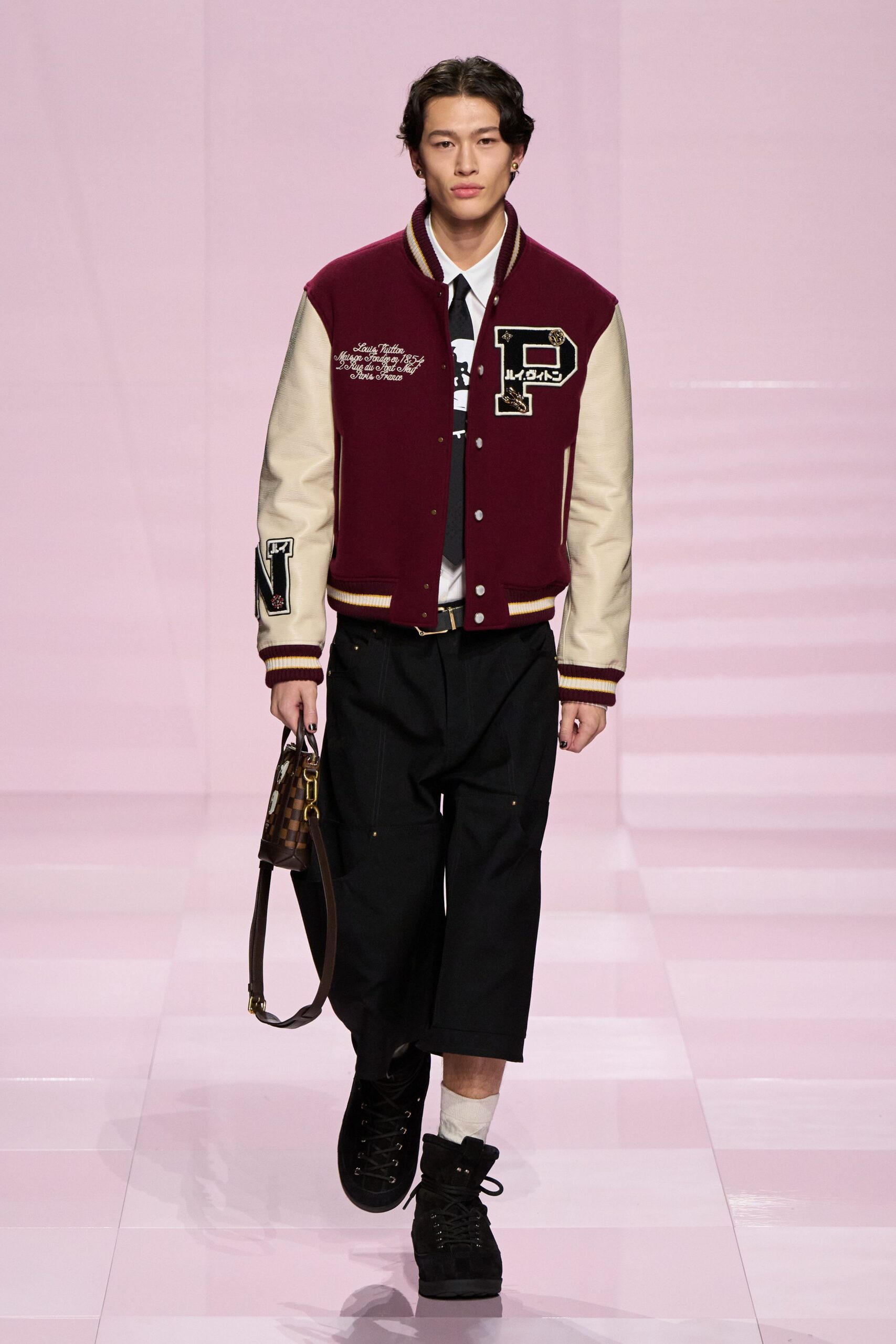 red cotton long-sleeve collared fitted embroidered jacket