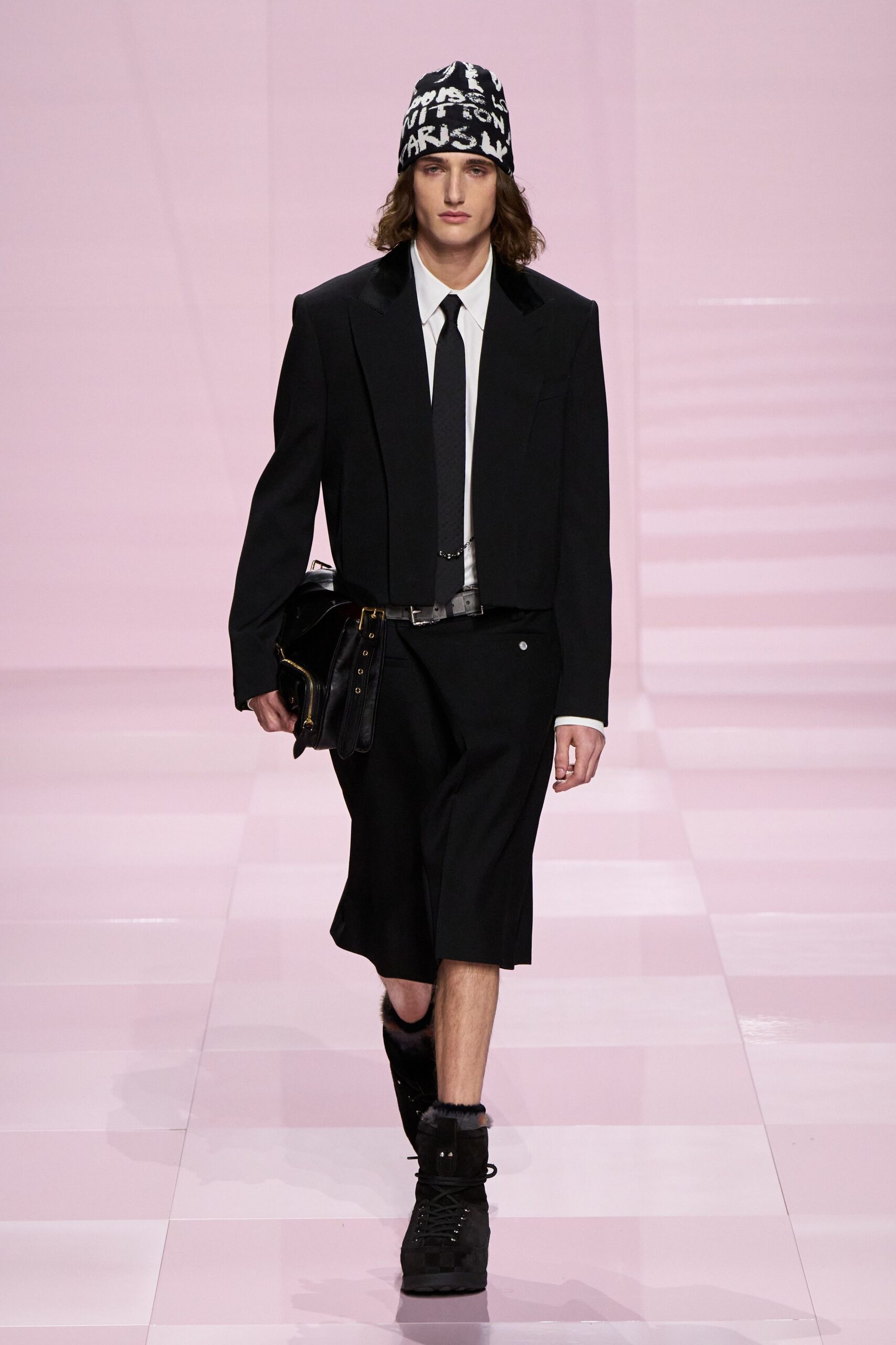black blazer white shirt black skirt