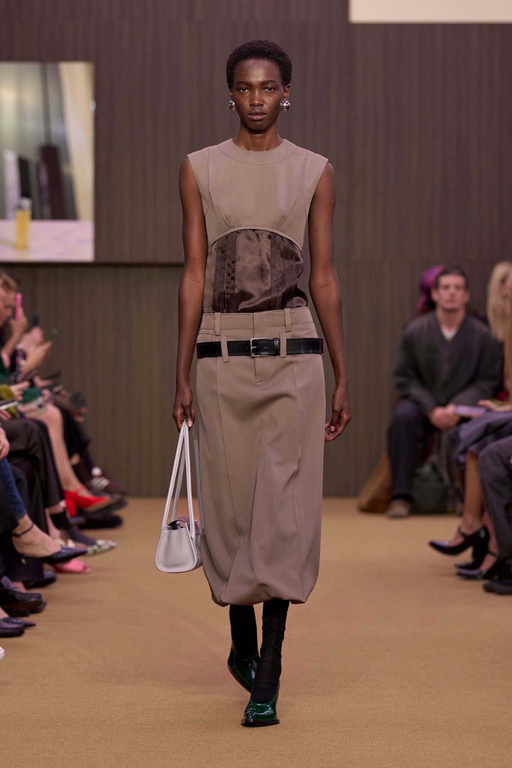 white leather structured bag
