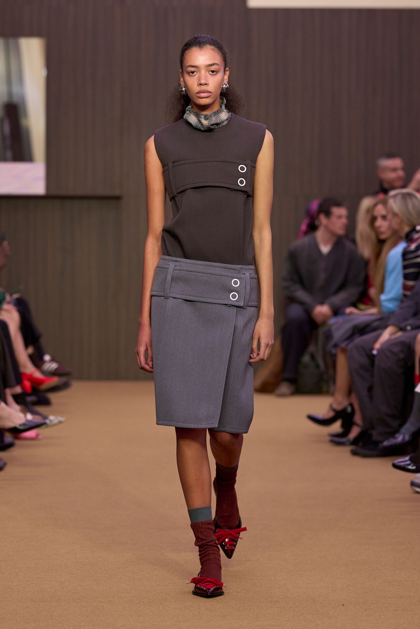 gray silk scarf