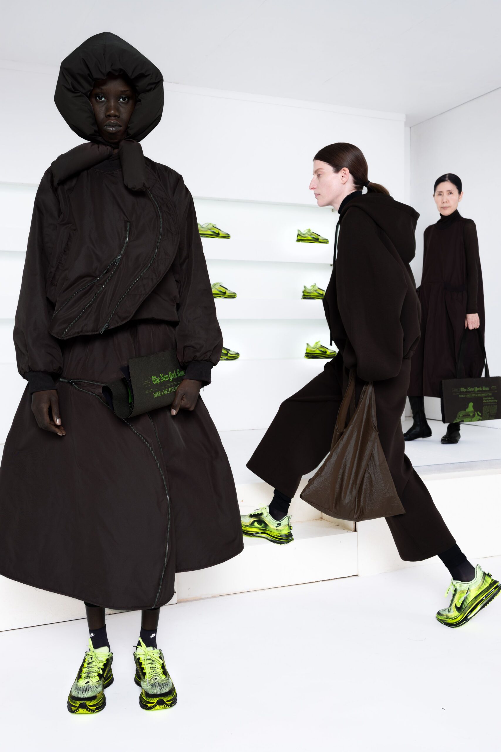 green textured shoes