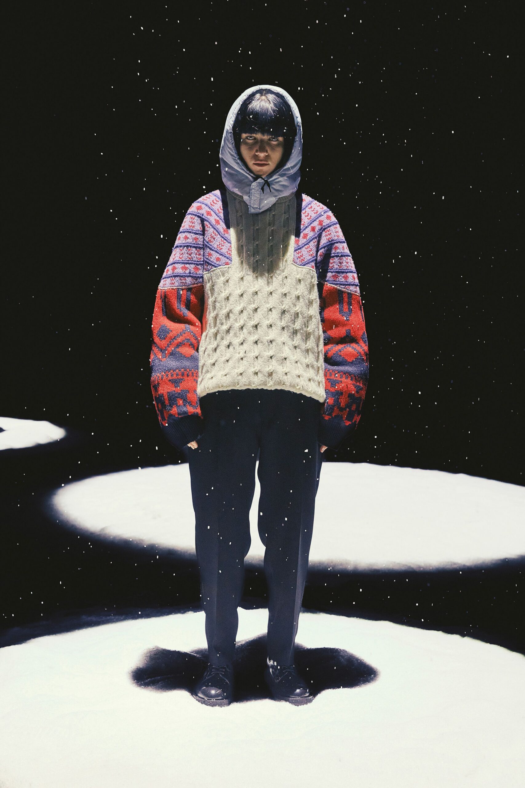 relaxed hooded sweater with pants
