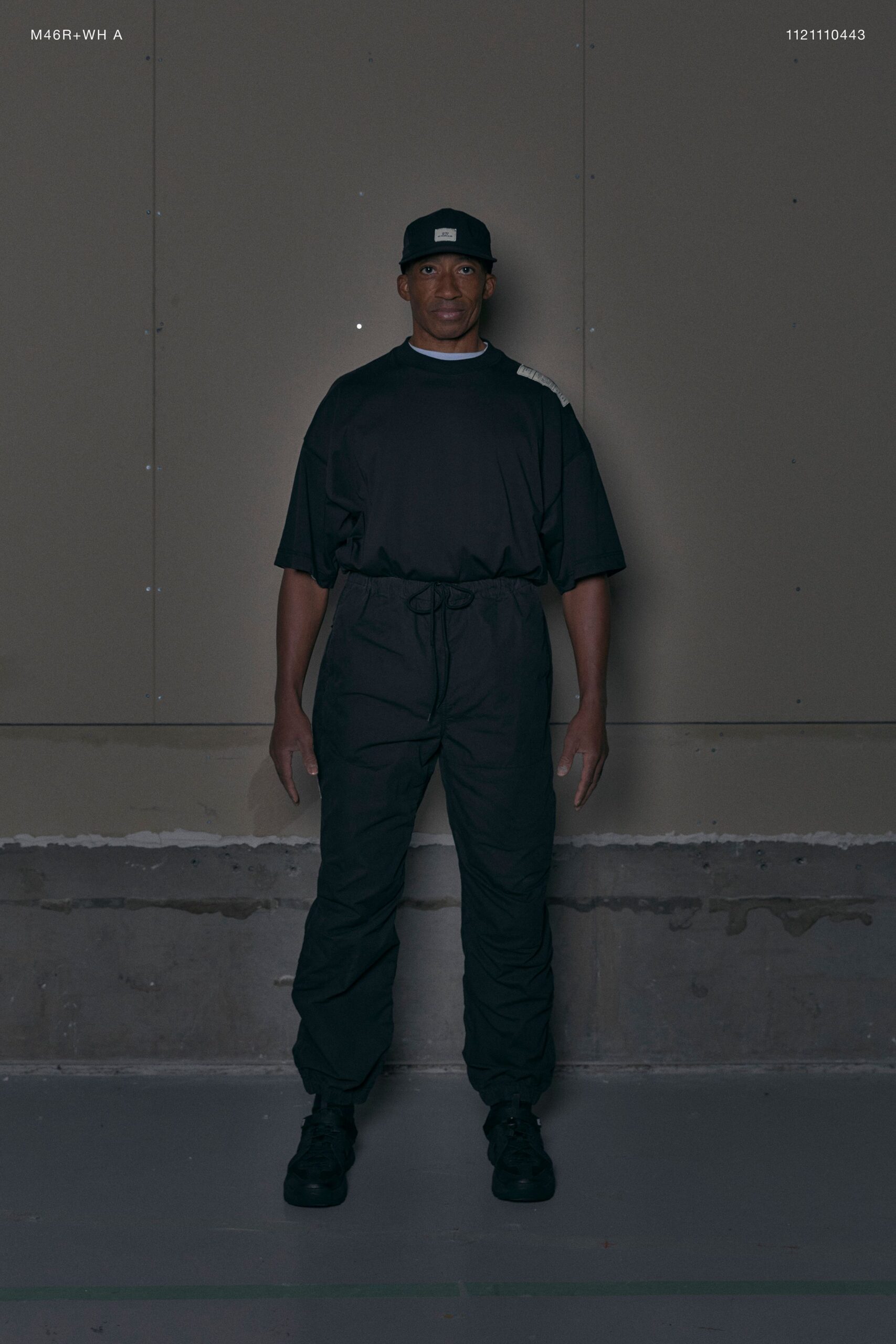 black relaxed t-shirt and pants